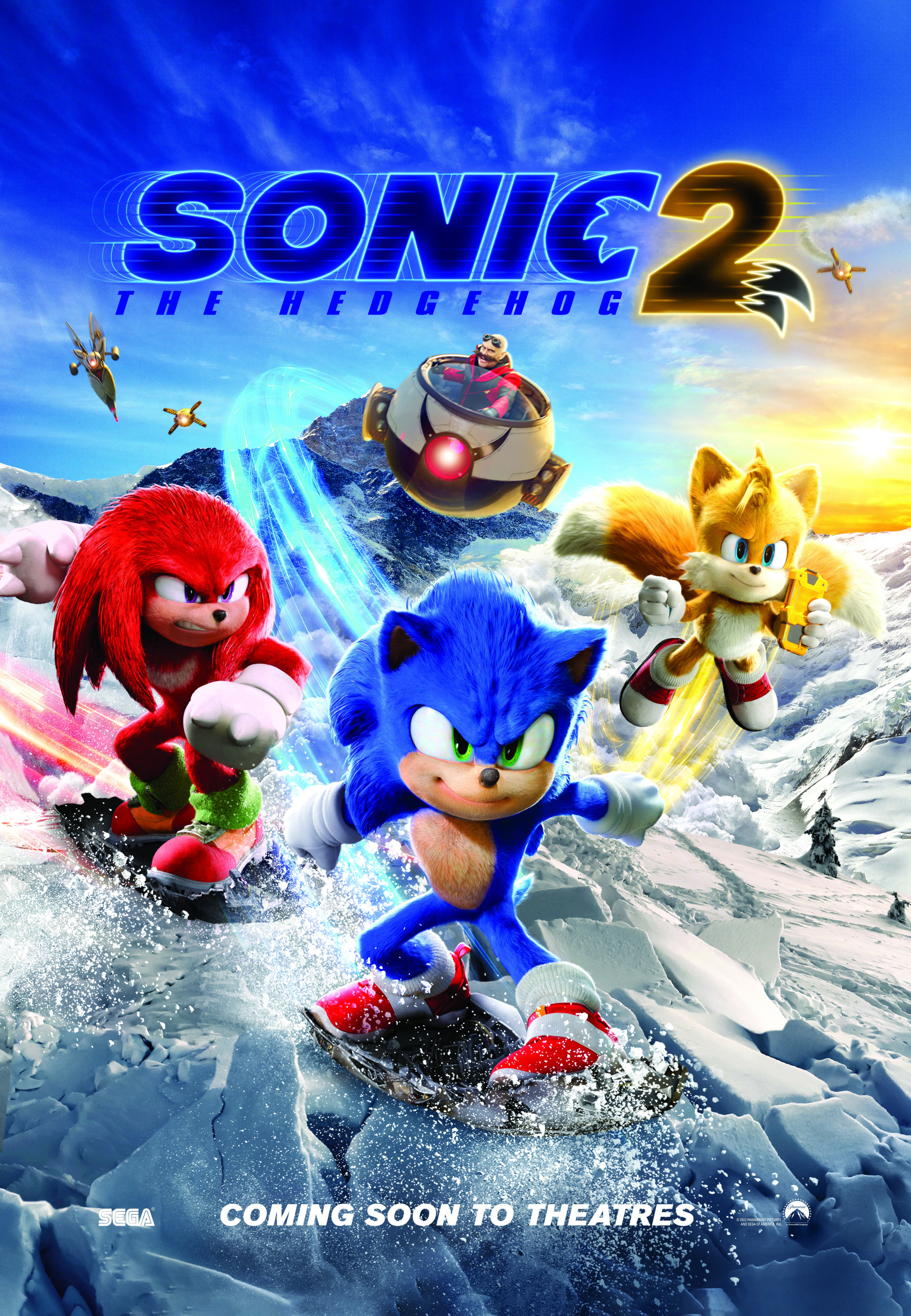 Sonic the Hedgehog 2 (#28 of 34): Mega Sized Movie Poster Image - IMP Awards