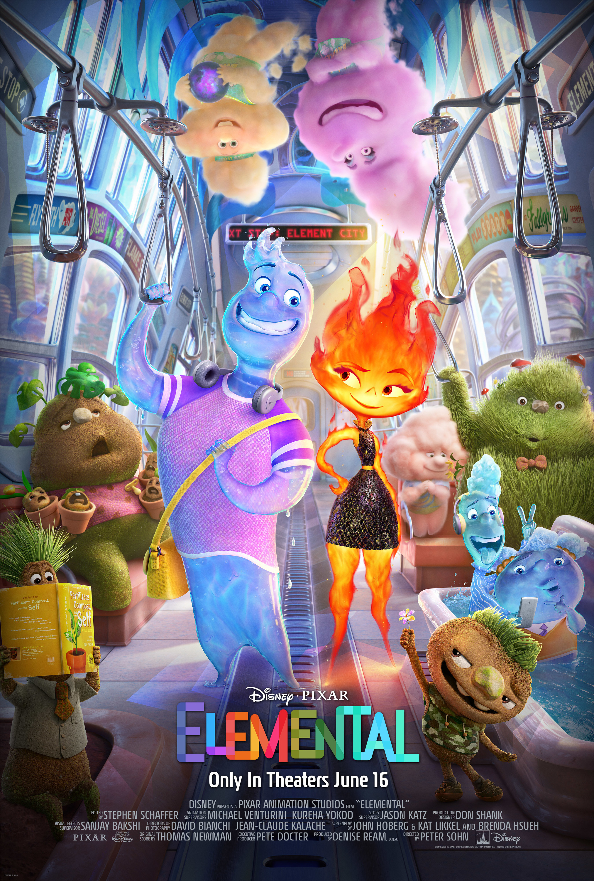 Mega Sized Movie Poster Image for Elemental (#7 of 18)
