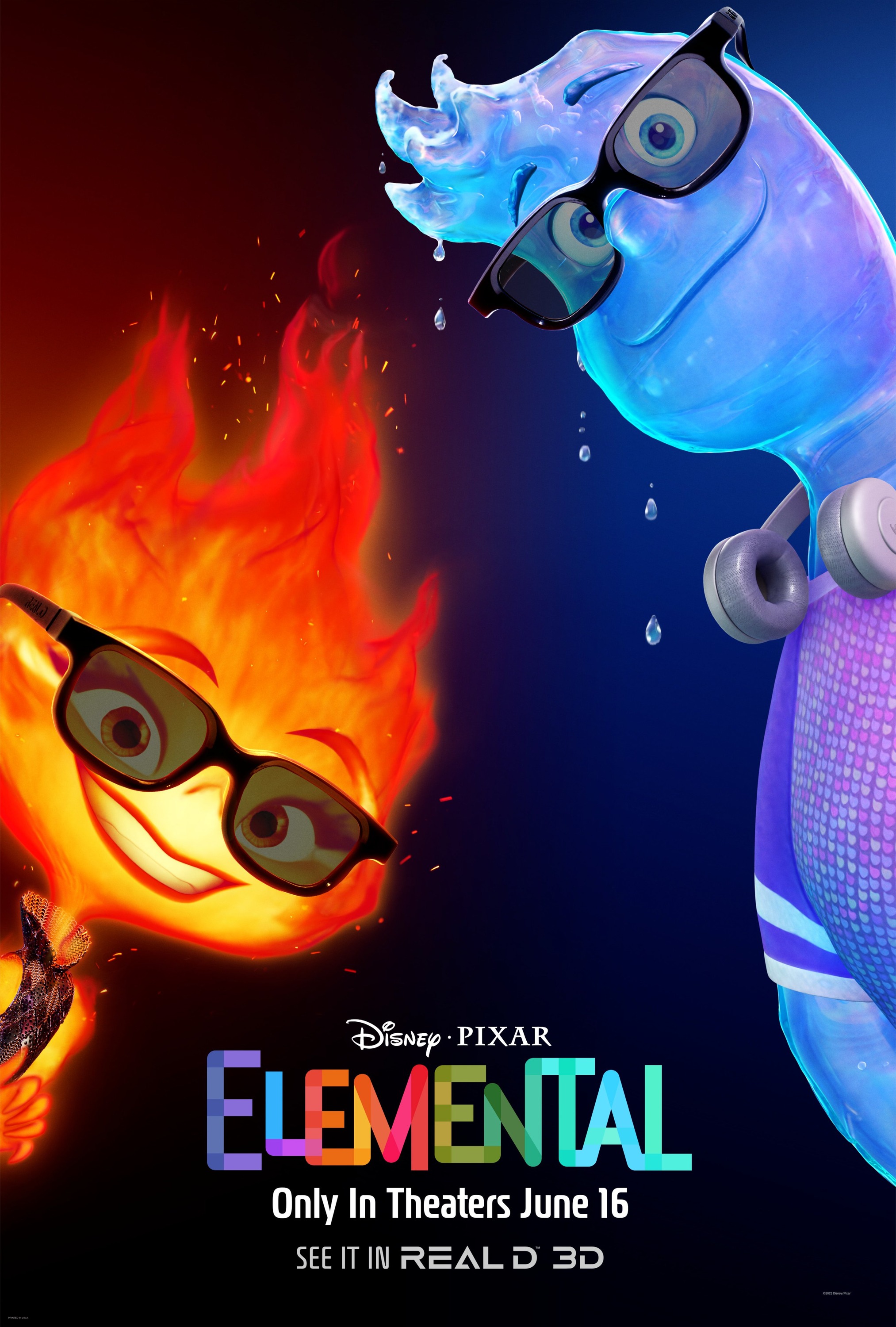 Mega Sized Movie Poster Image for Elemental (#9 of 18)