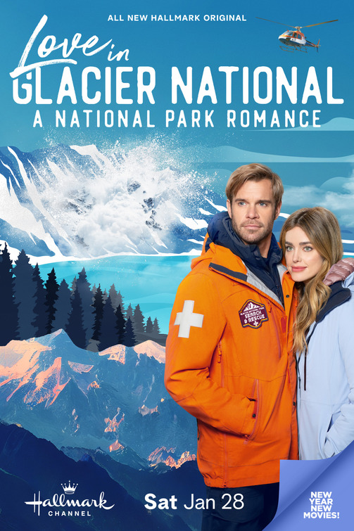 Glacier National Park Romance Movie Poster