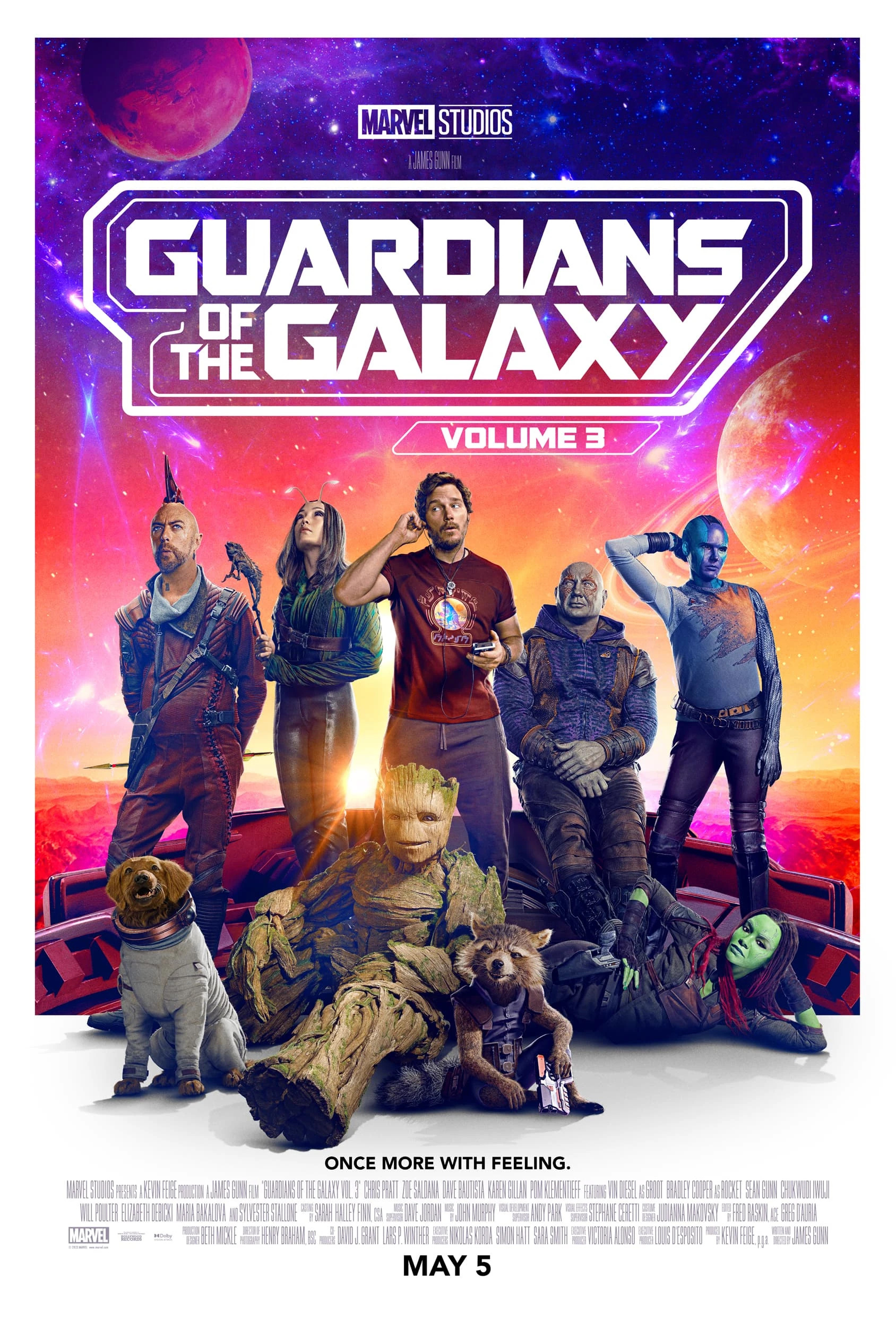 Mega Sized Movie Poster Image for Guardians of the Galaxy Vol. 3 (#2 of 19)