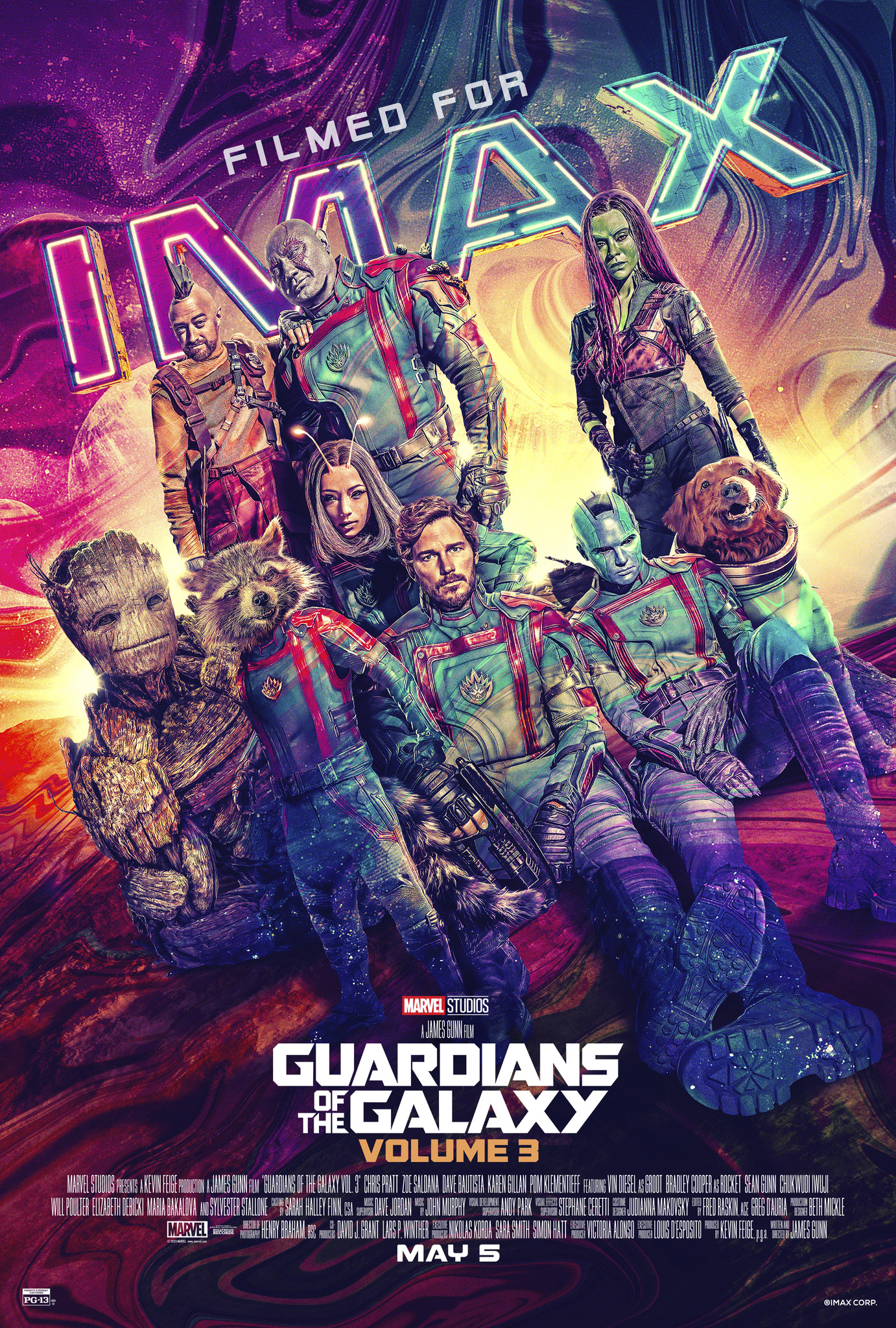 Mega Sized Movie Poster Image for Guardians of the Galaxy Vol. 3 (#3 of 20)