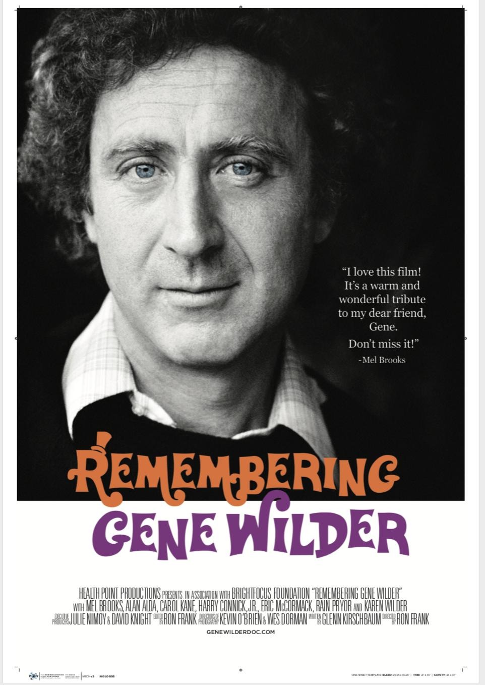 Extra Large Movie Poster Image for Remembering Gene Wilder 