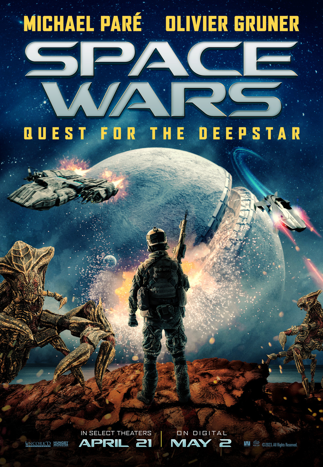 Space Wars Movie Big Encounter Laser Saber Canvas Print Movie 
