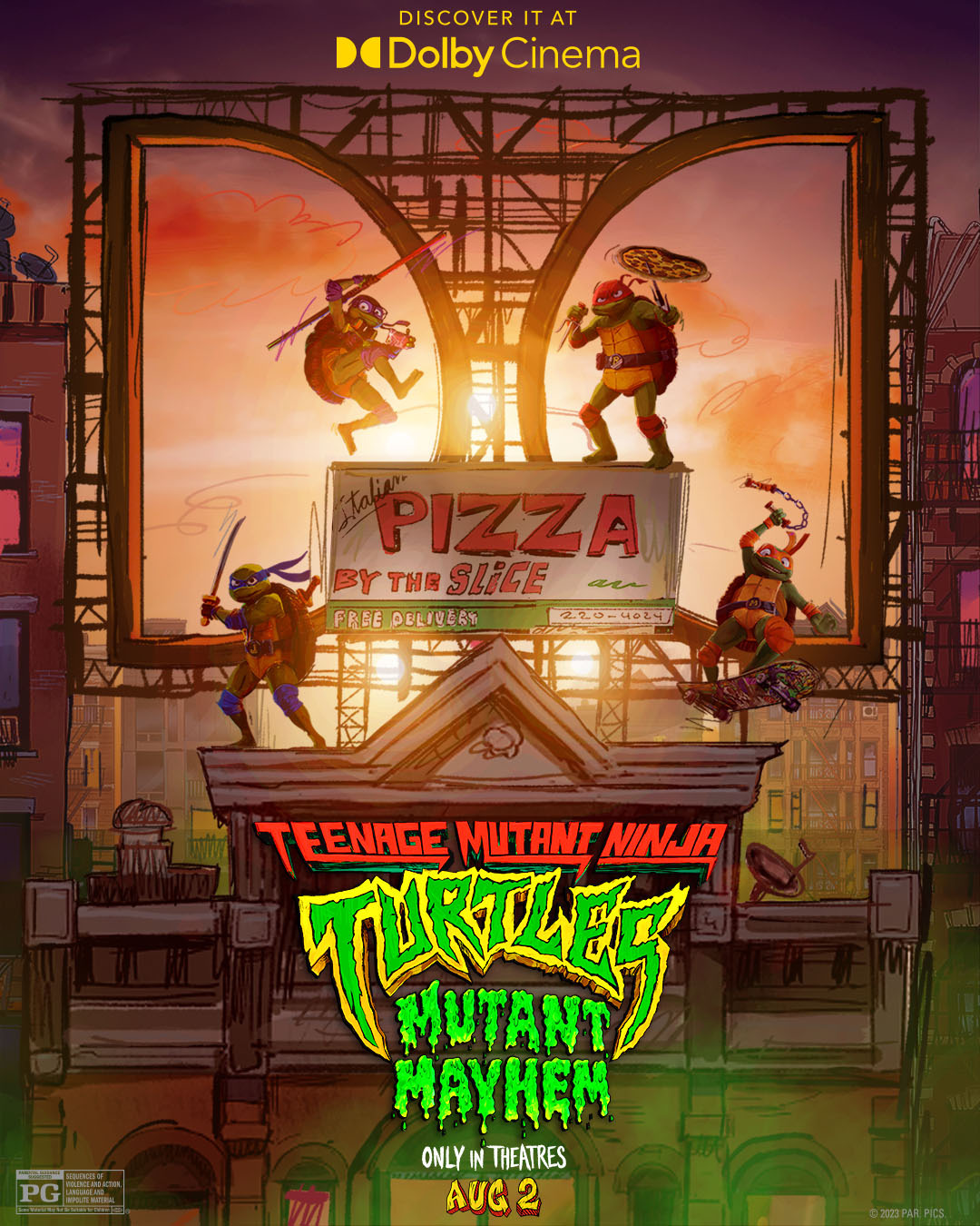 Extra Large Movie Poster Image for Teenage Mutant Ninja Turtles: Mutant Mayhem (#37 of 48)