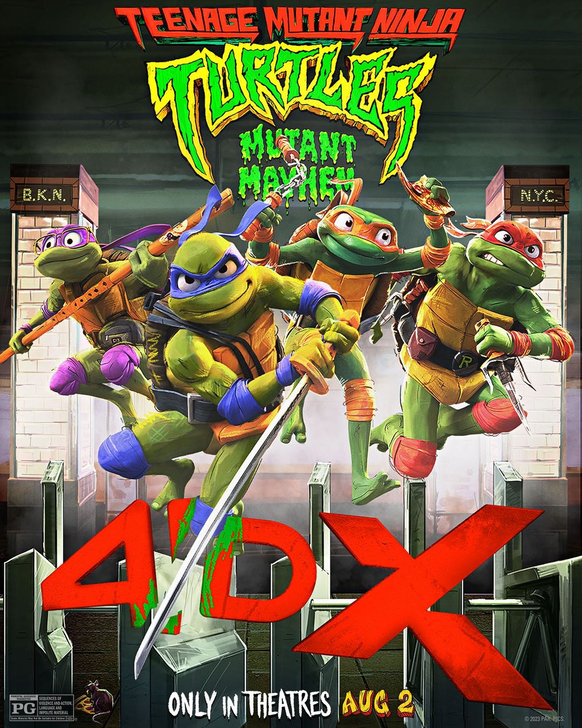 Extra Large Movie Poster Image for Teenage Mutant Ninja Turtles: Mutant Mayhem (#39 of 48)