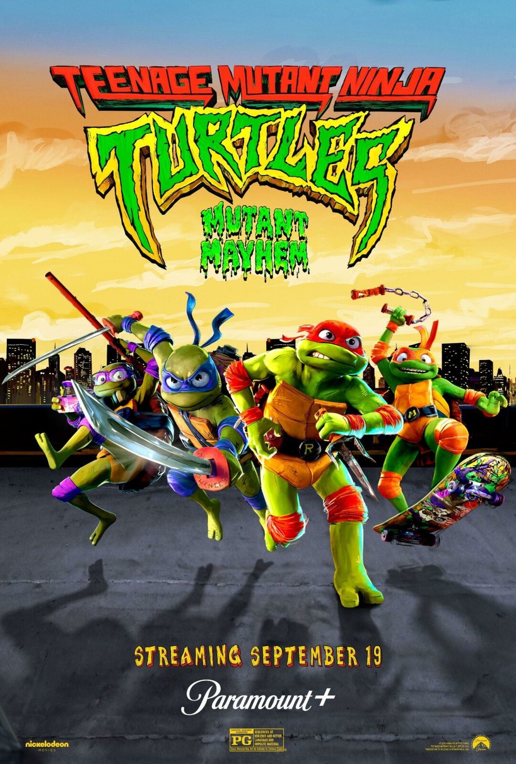 Extra Large Movie Poster Image for Teenage Mutant Ninja Turtles: Mutant Mayhem (#48 of 48)