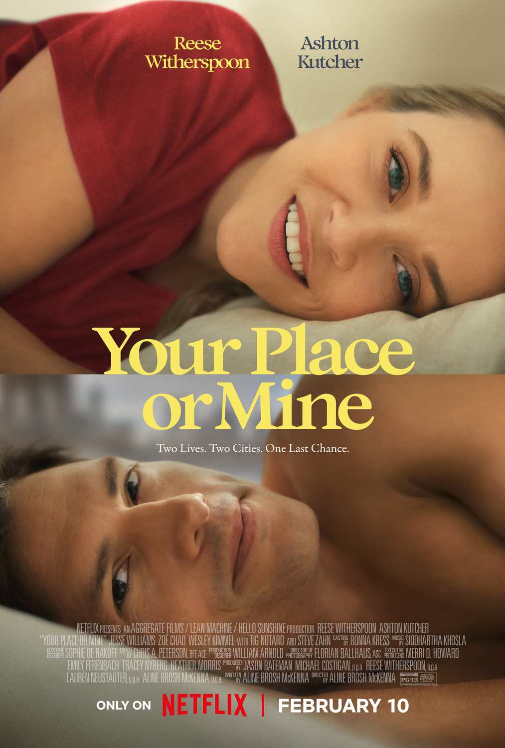 Extra Large Movie Poster Image for Your Place or Mine 