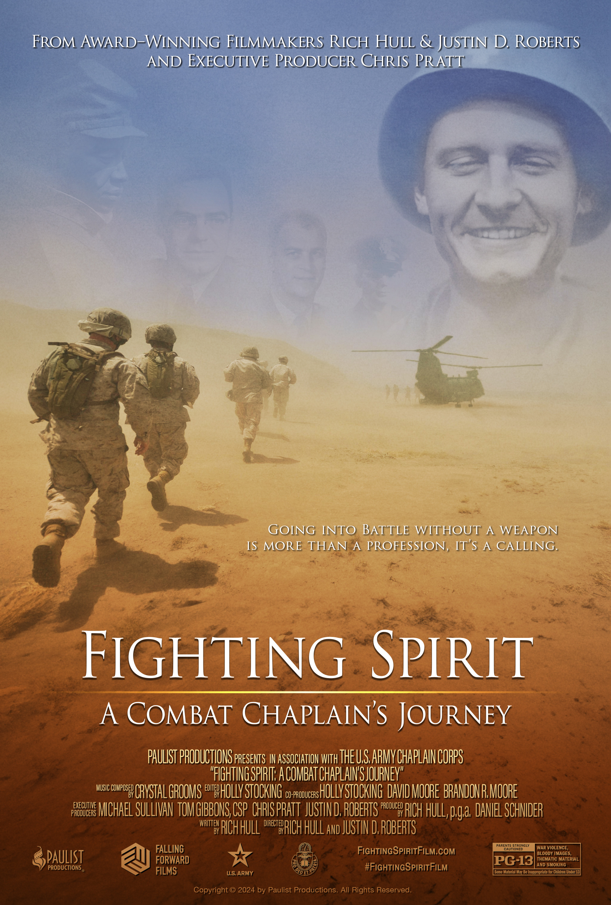 Mega Sized Movie Poster Image for Fighting Spirit: A Combat Chaplain's Journey 