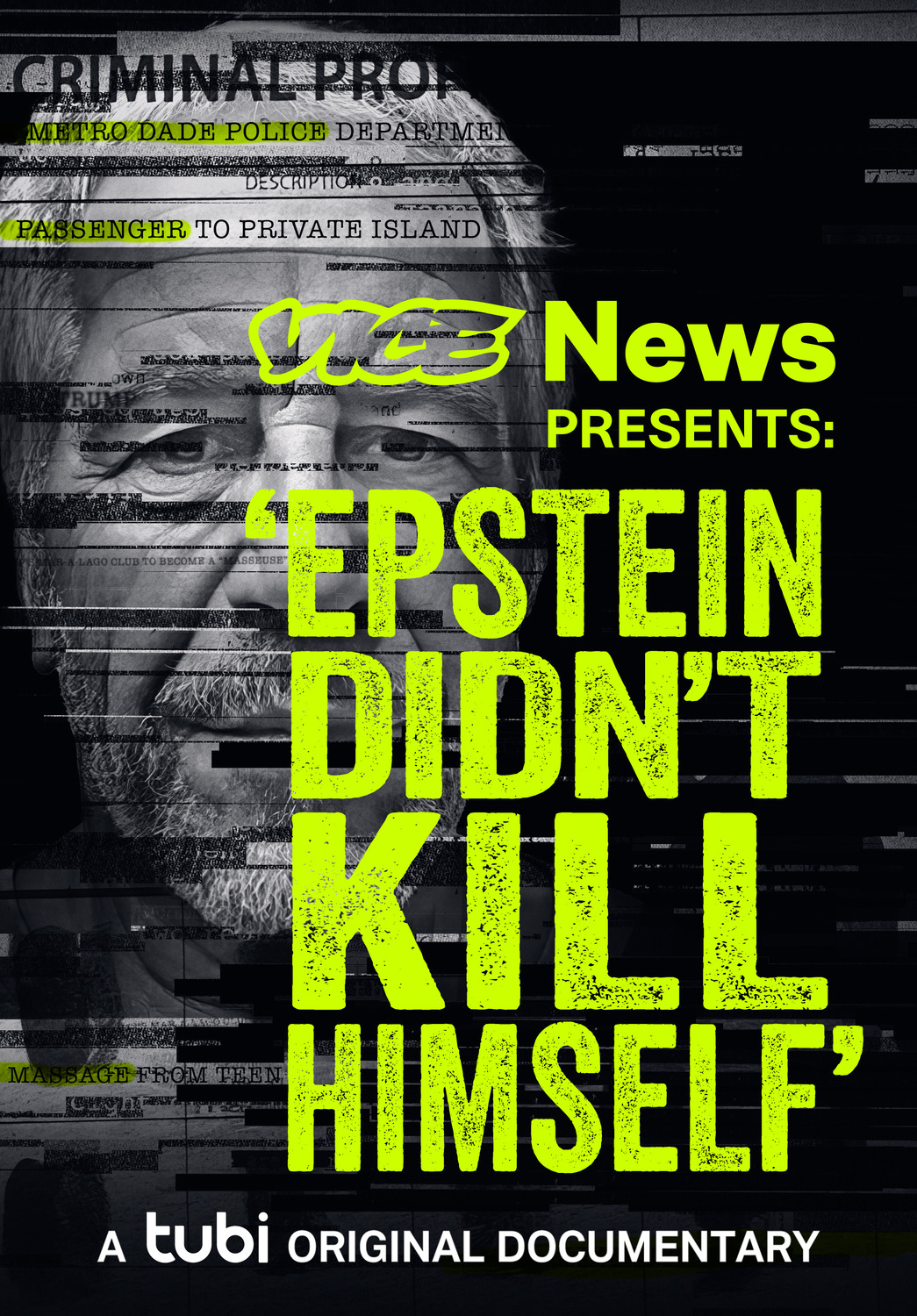 Extra Large Movie Poster Image for VICE News Presents: Epstein Didn't Kill Himself (#2 of 2)