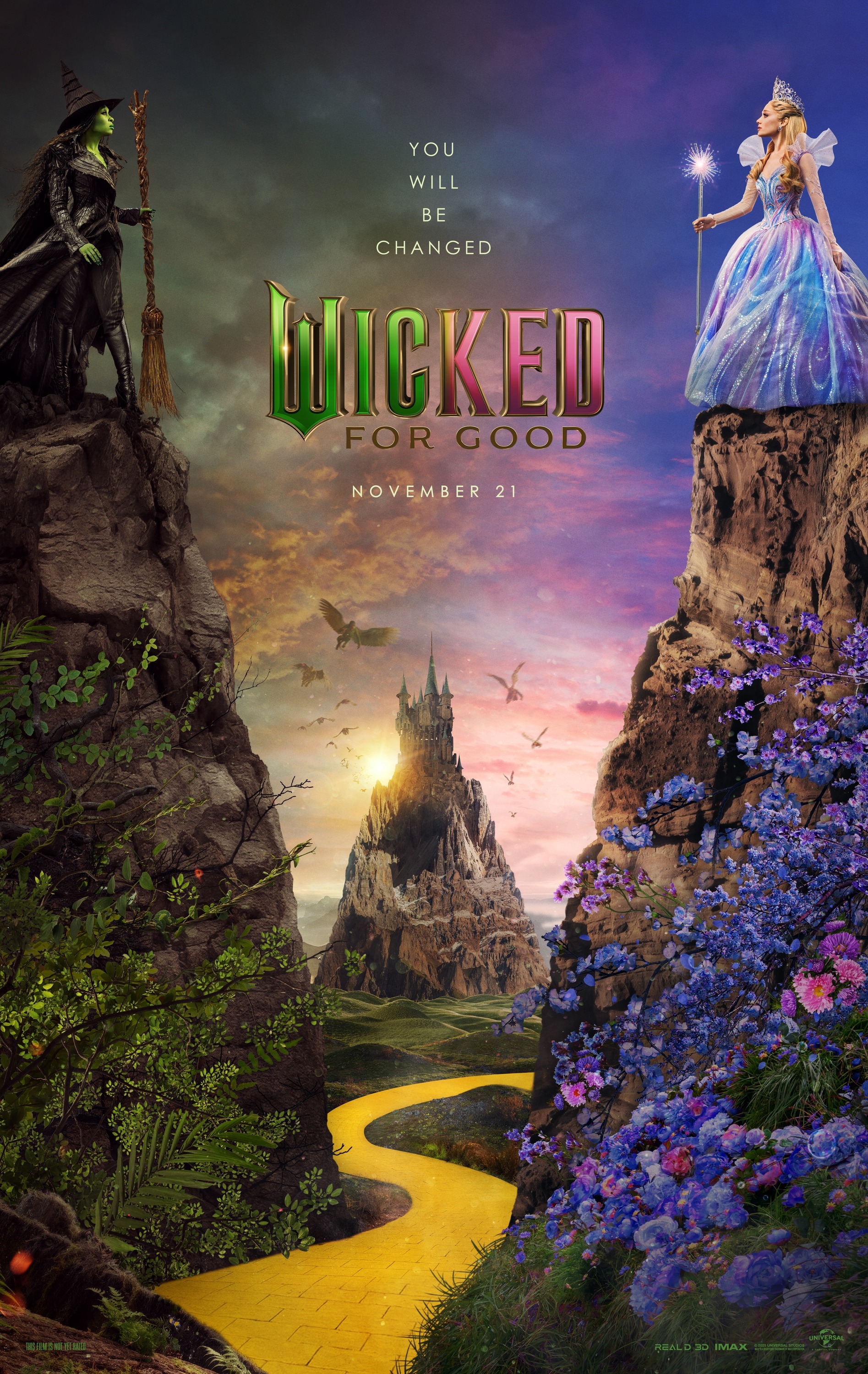 Mega Sized Movie Poster Image for Wicked: For Good (#1 of 35)