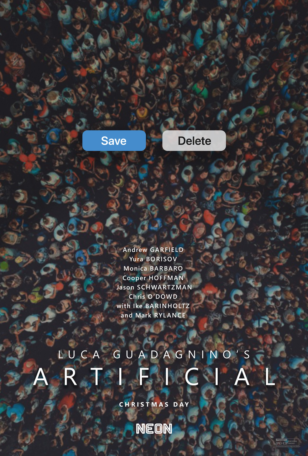 Extra Large Movie Poster Image for Artificial 