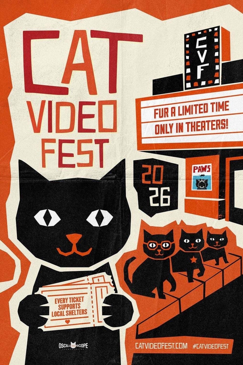 Extra Large Movie Poster Image for CatVideoFest 2026 