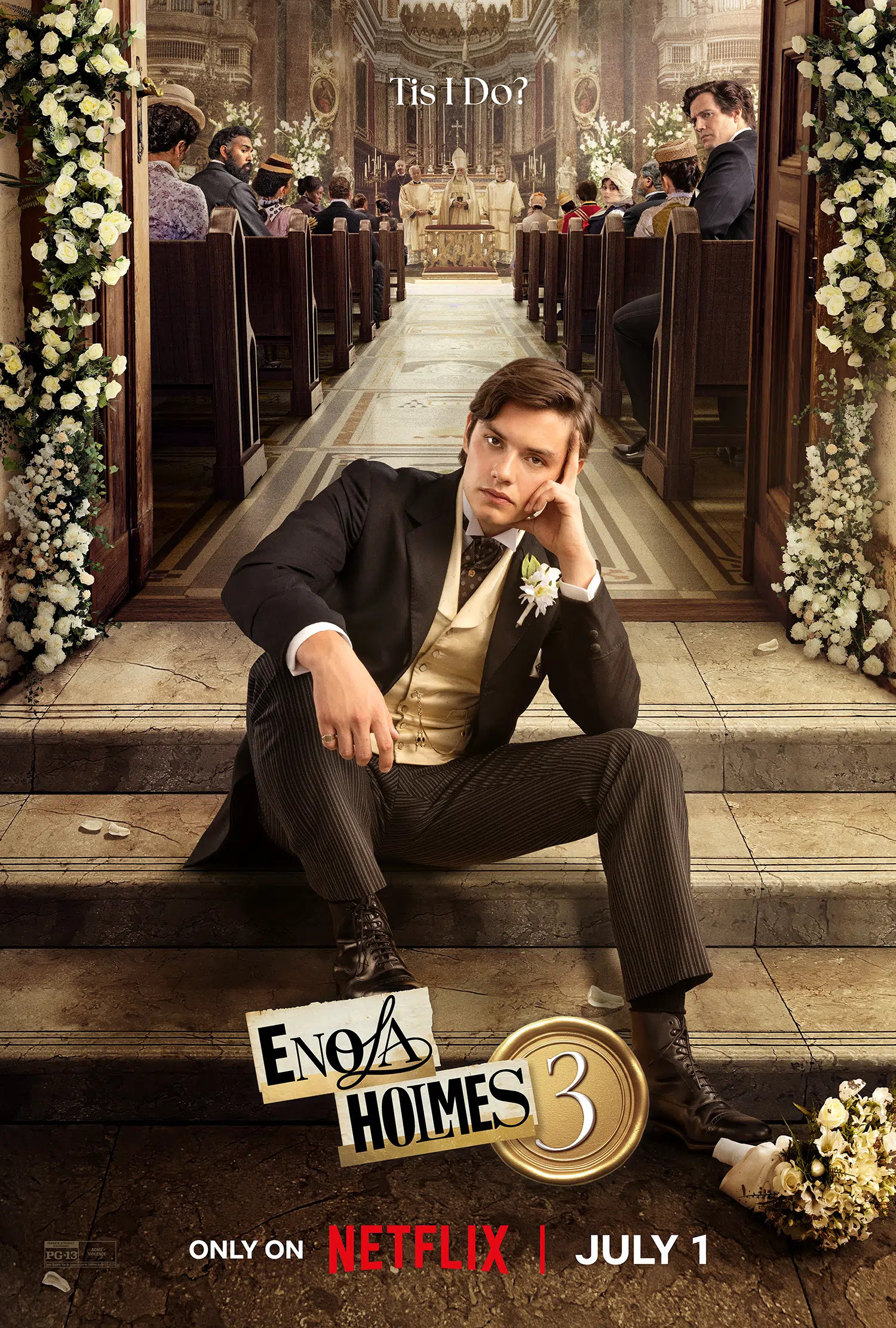 Mega Sized Movie Poster Image for Enola Holmes 3 (#2 of 4)