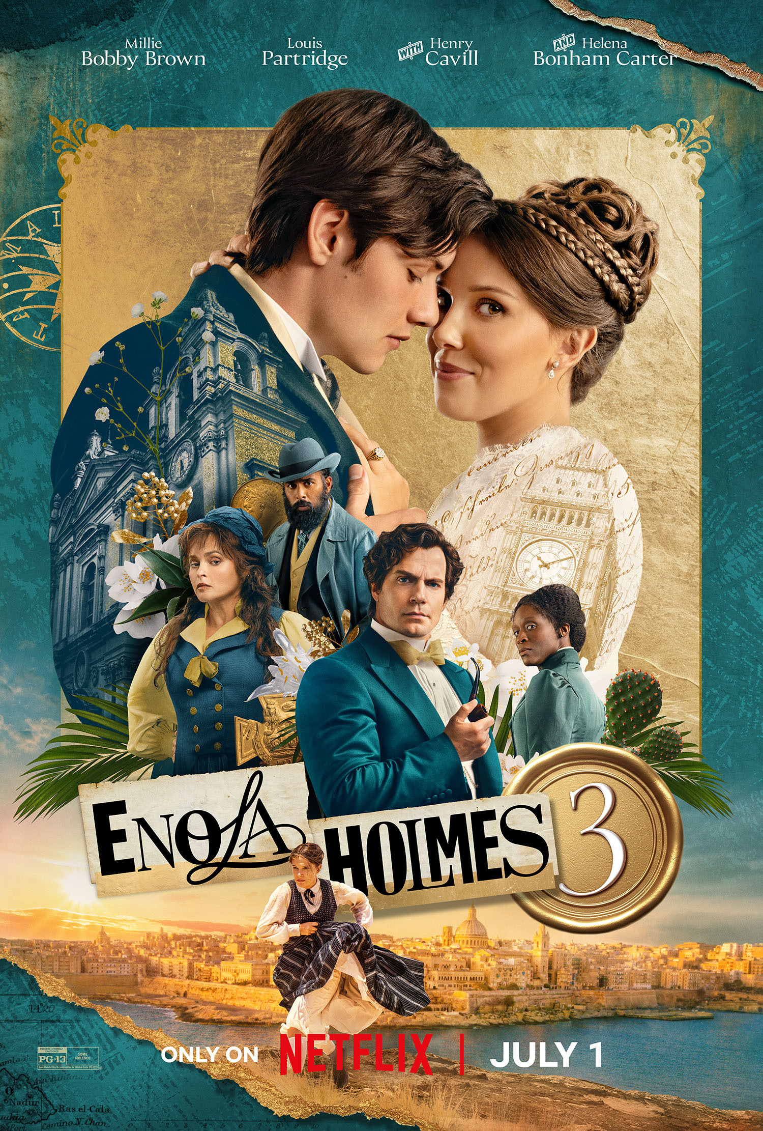 Mega Sized Movie Poster Image for Enola Holmes 3 (#3 of 4)
