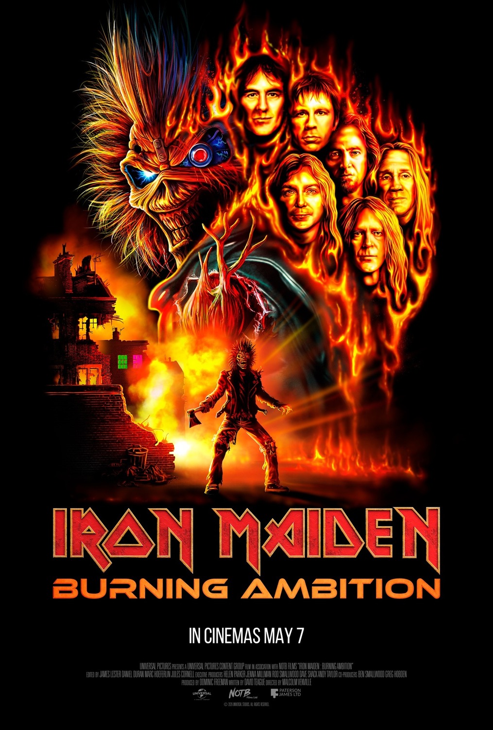 Extra Large Movie Poster Image for Iron Maiden: Burning Ambition 