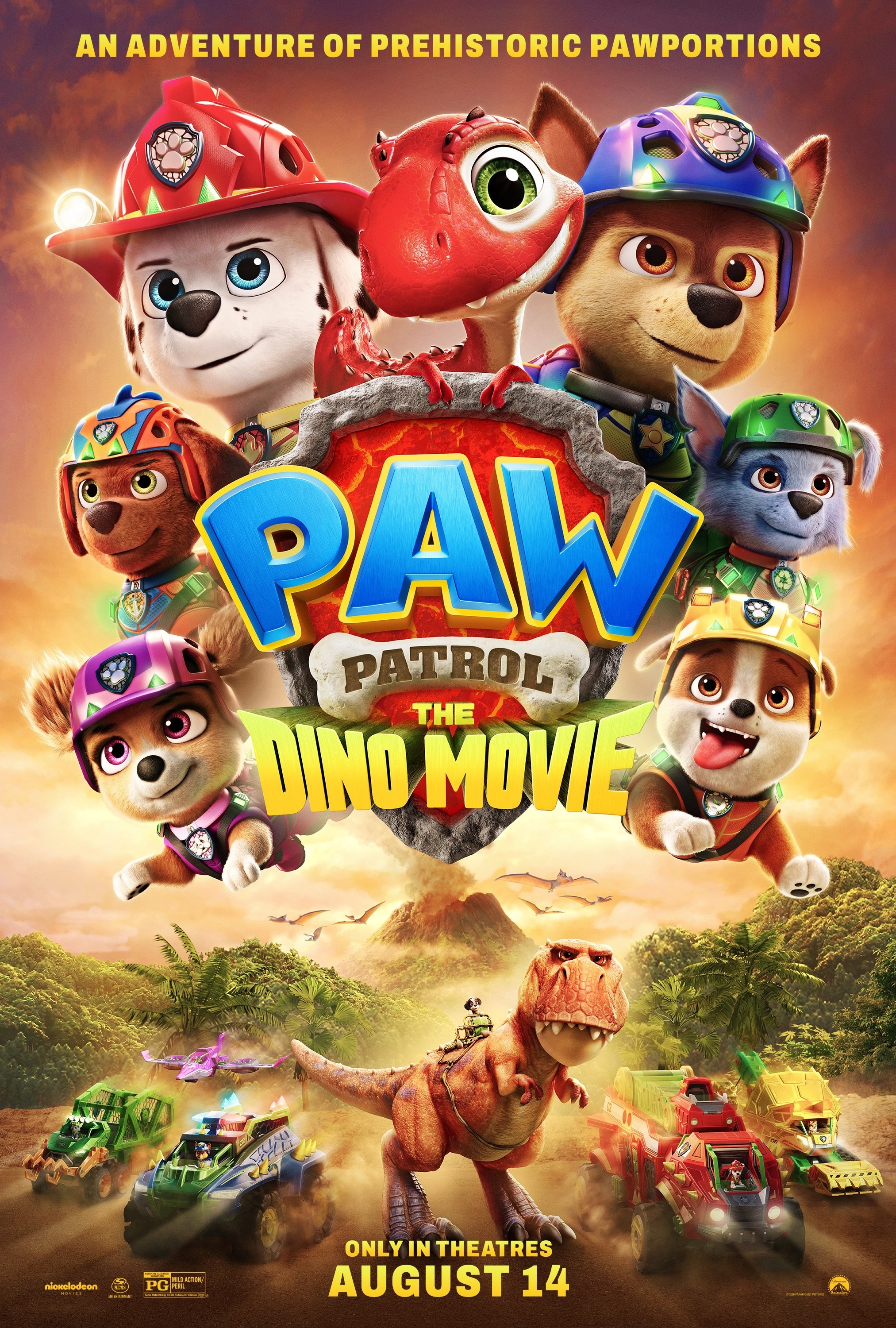 Mega Sized Movie Poster Image for PAW Patrol: The Dino Movie (#2 of 25)