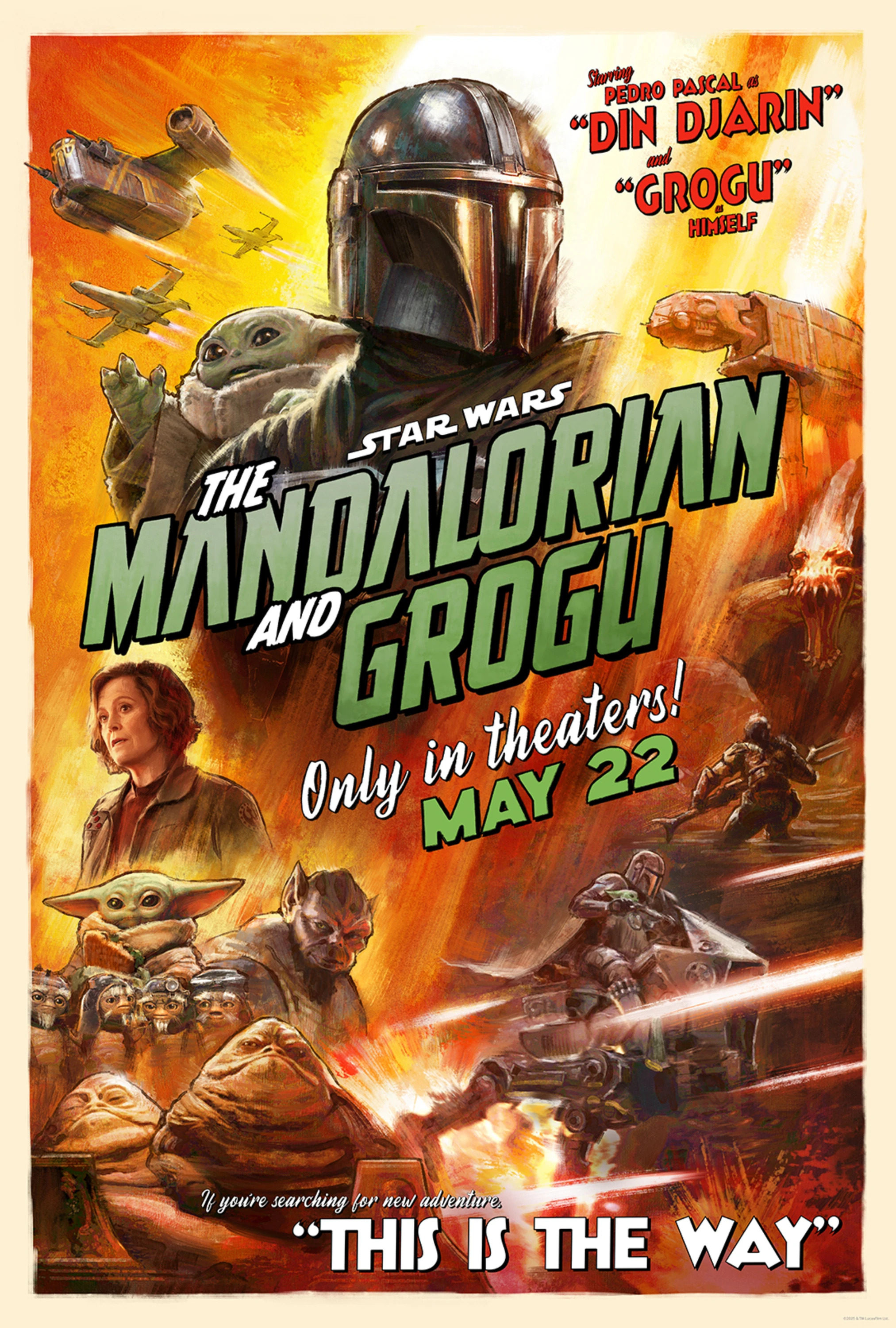 Mega Sized Movie Poster Image for Star Wars: The Mandalorian and Grogu 