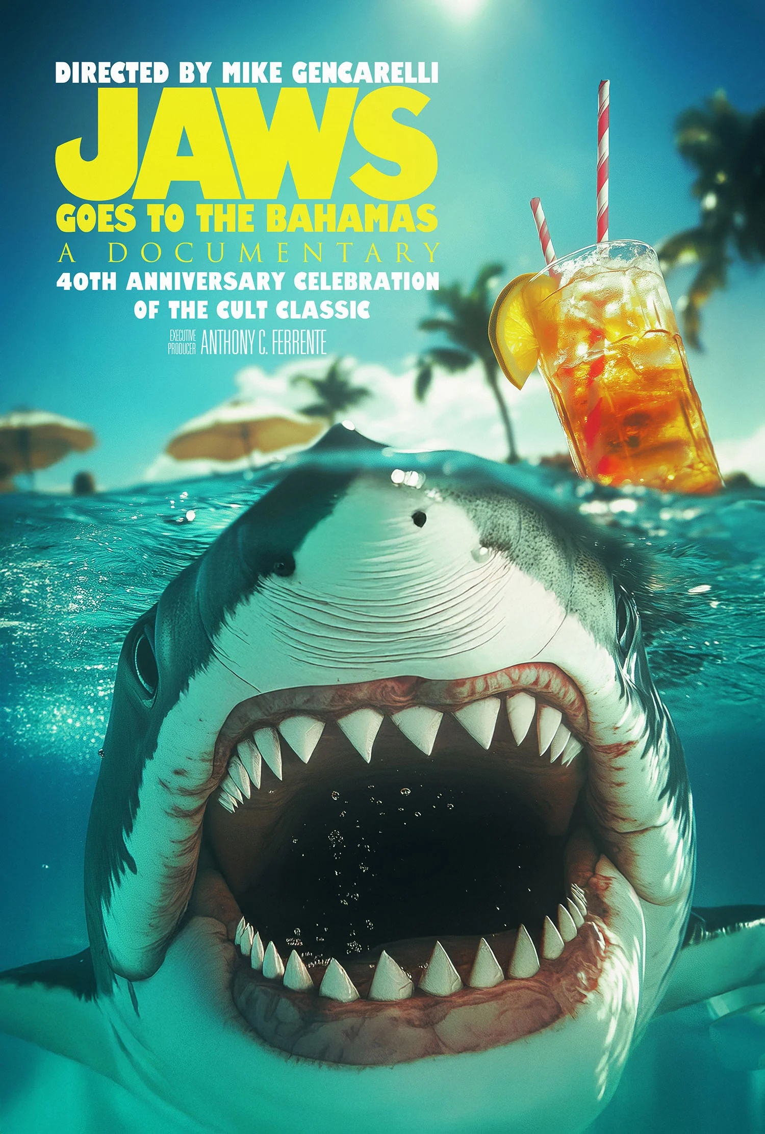Mega Sized Movie Poster Image for Jaws Goes to the Bahamas - A Documentary 