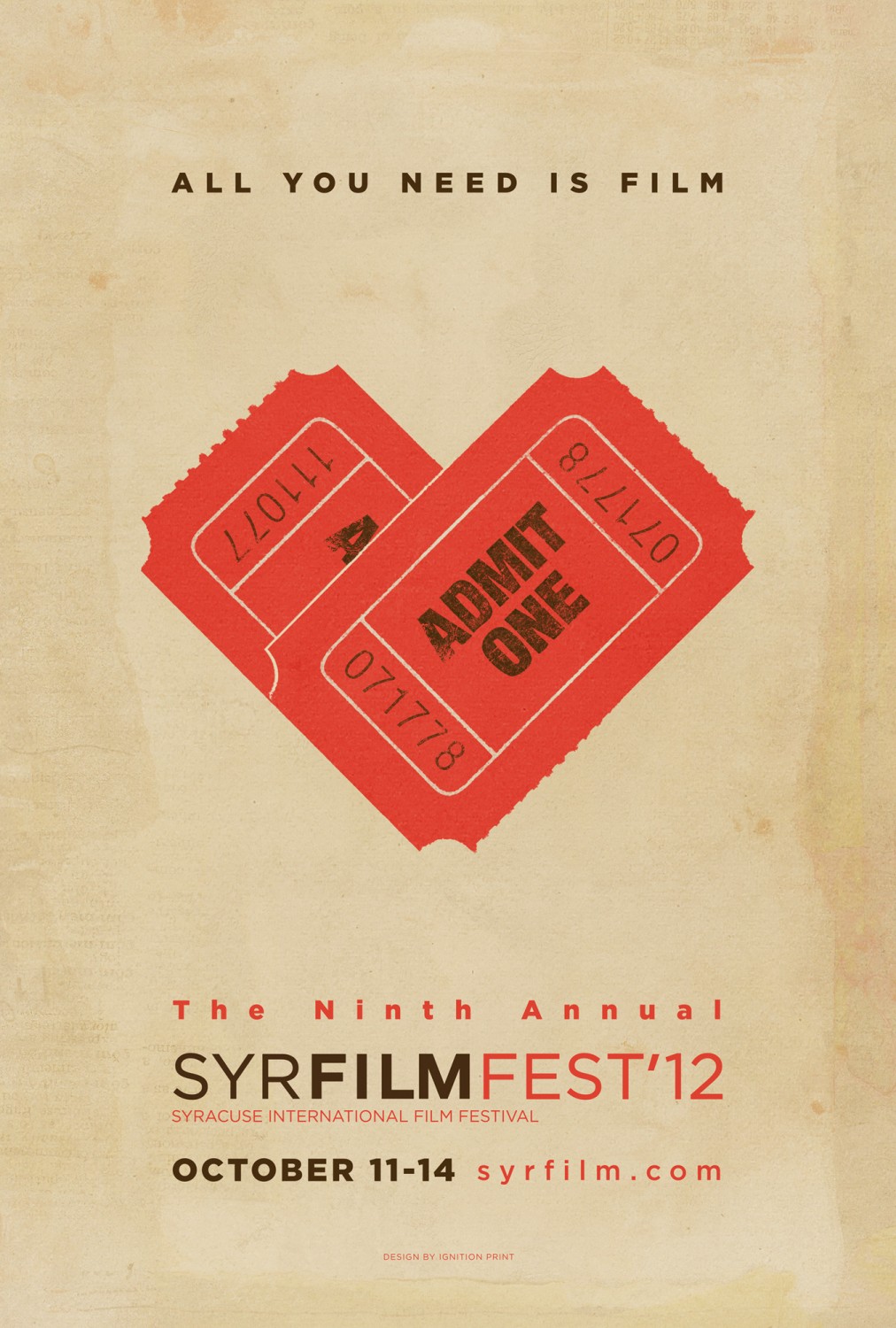 Extra Large TV Poster Image for Syracuse International Film Festival 