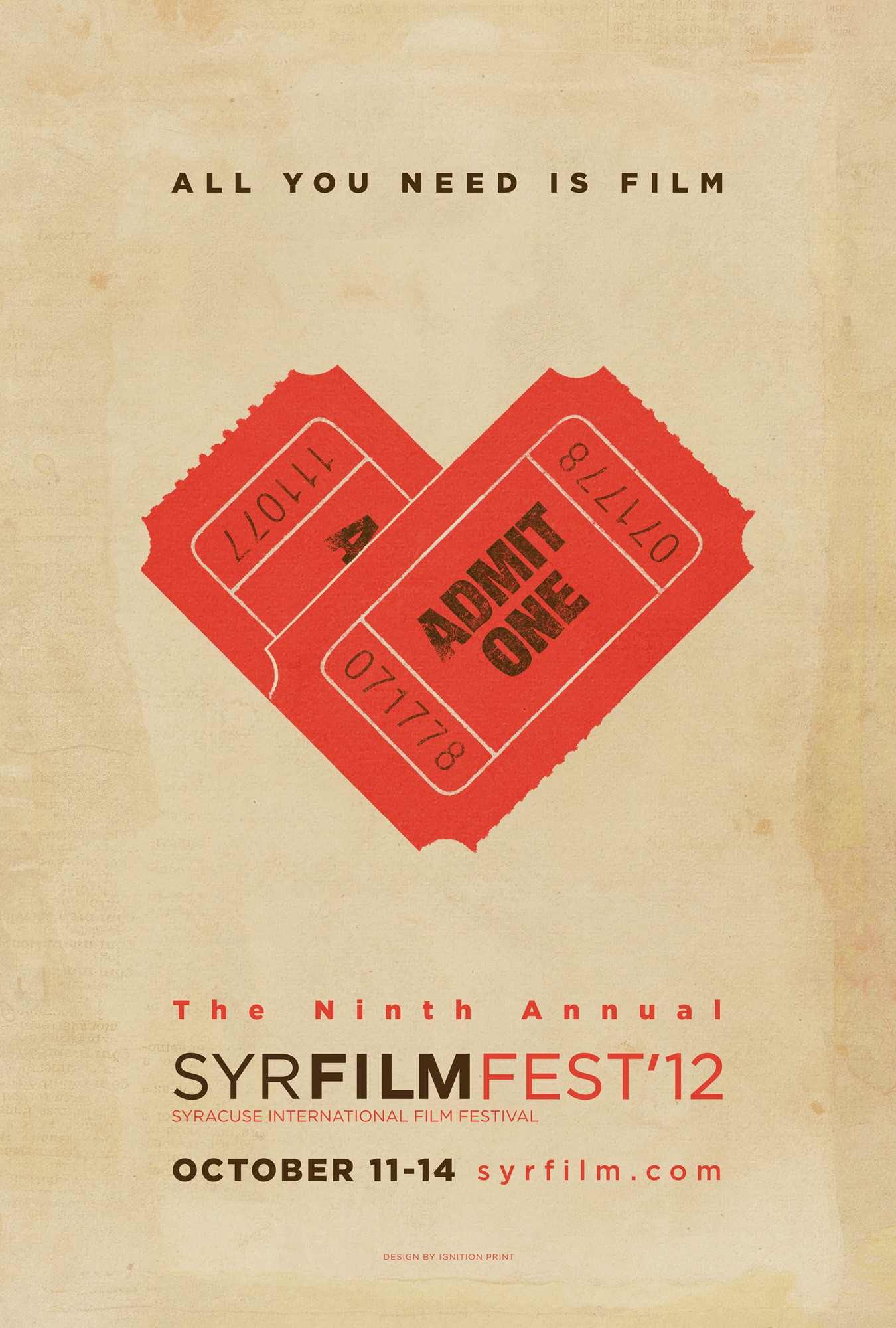 Mega Sized TV Poster Image for Syracuse International Film Festival 