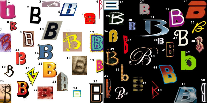 letter b. Letter B