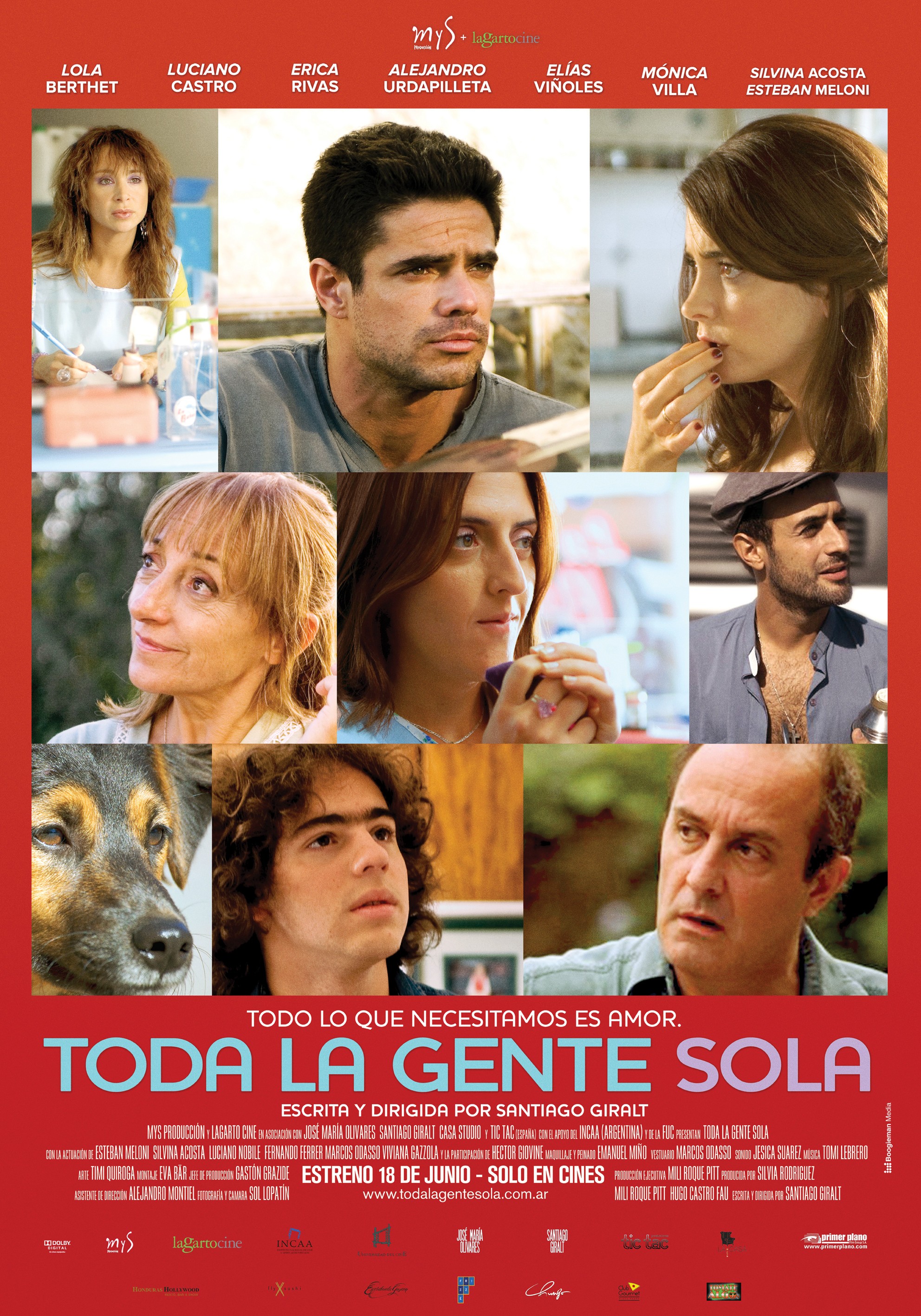 Mega Sized Movie Poster Image for Toda la gente sola 