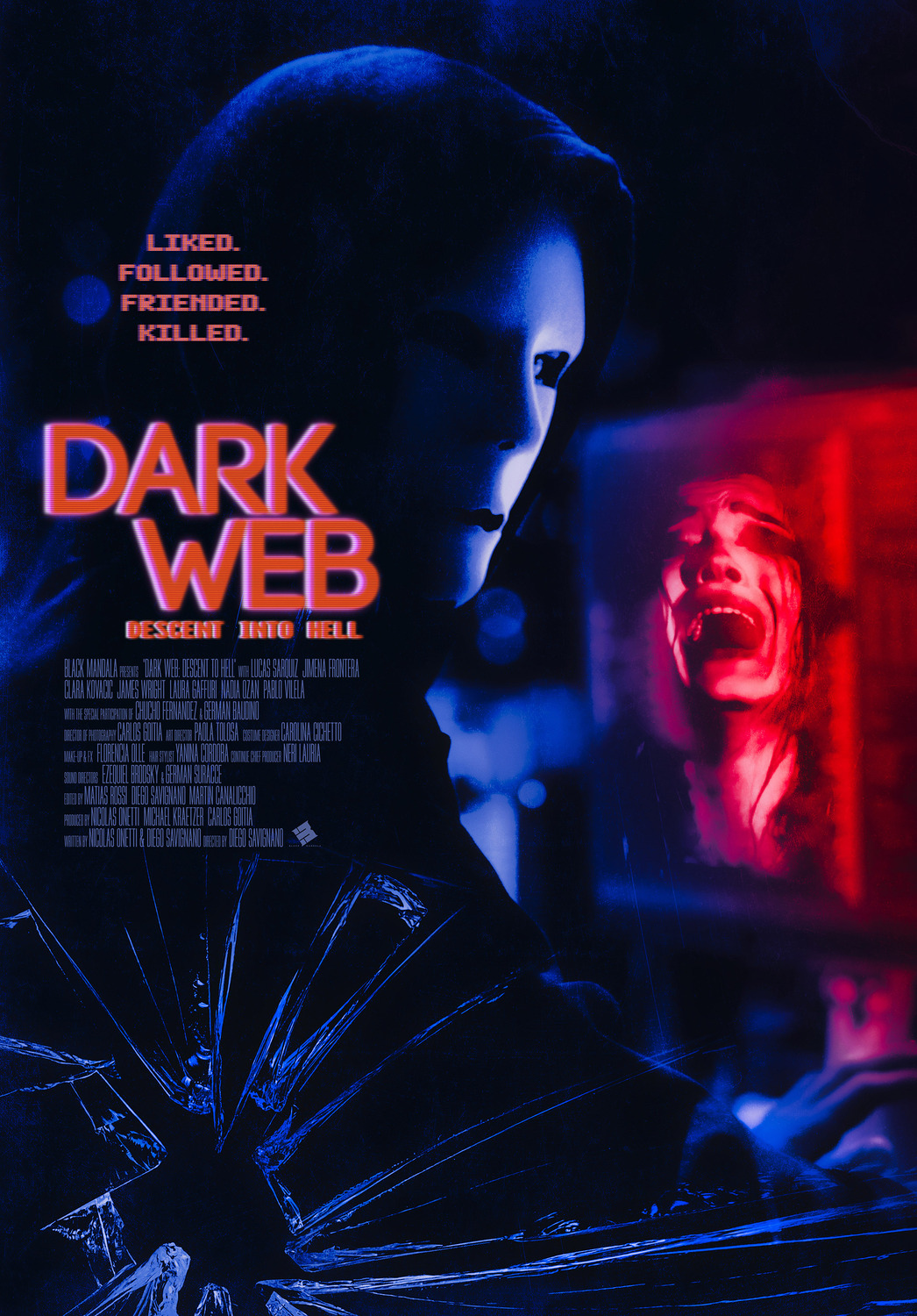 Extra Large Movie Poster Image for Dark Web: Descent Into Hell (#1 of 3)