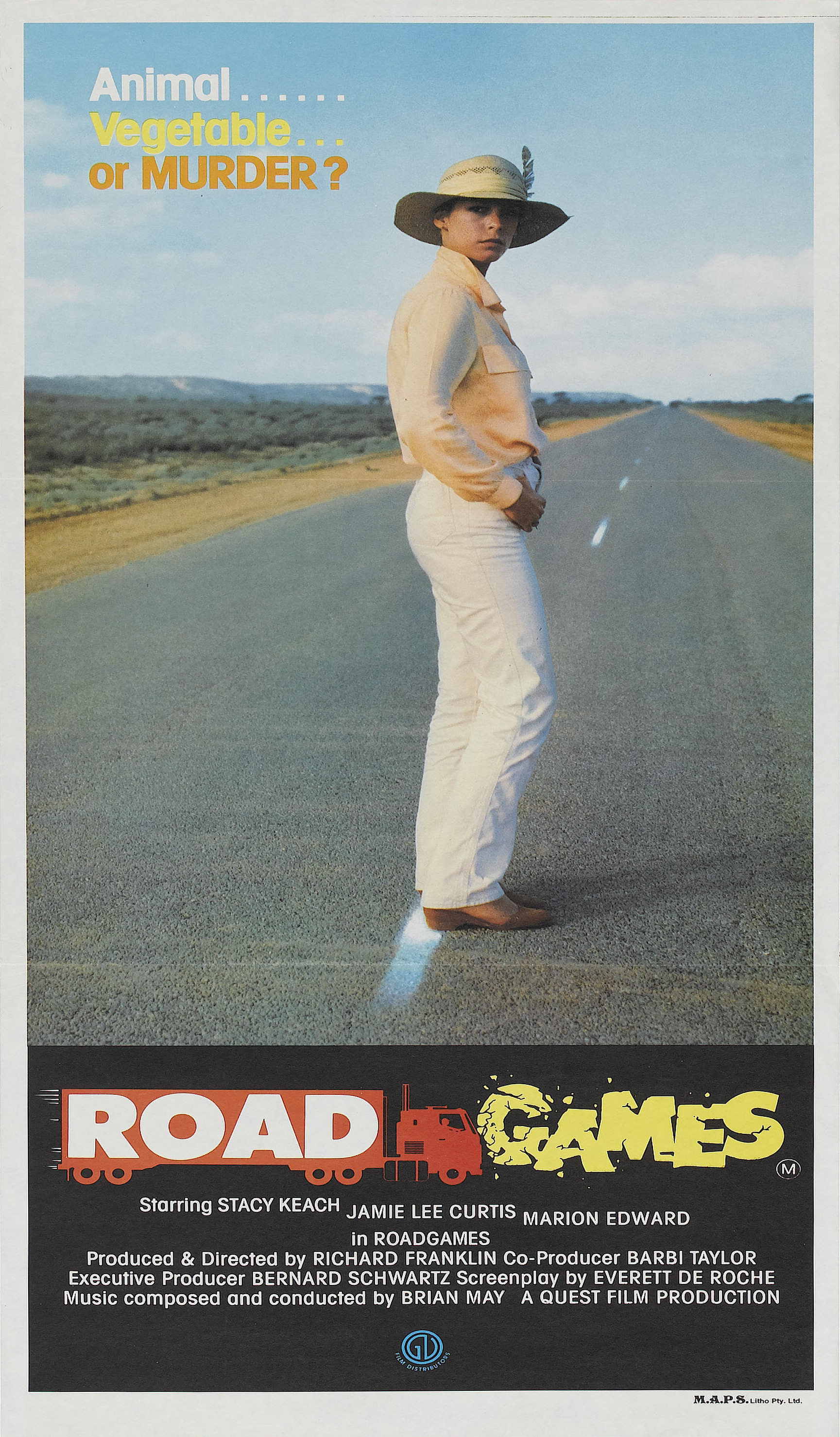 Mega Sized Movie Poster Image for Roadgames (#2 of 2)