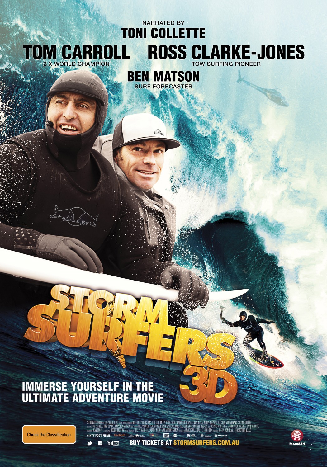 Extra Large Movie Poster Image for Storm Surfers 3D (#1 of 2)