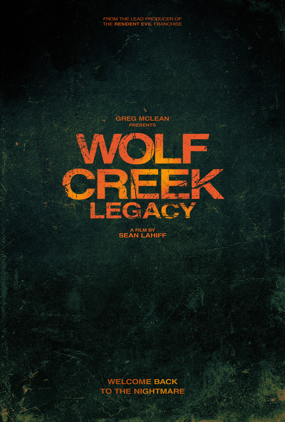 Extra Large Movie Poster Image for Wolf Creek: Legacy 