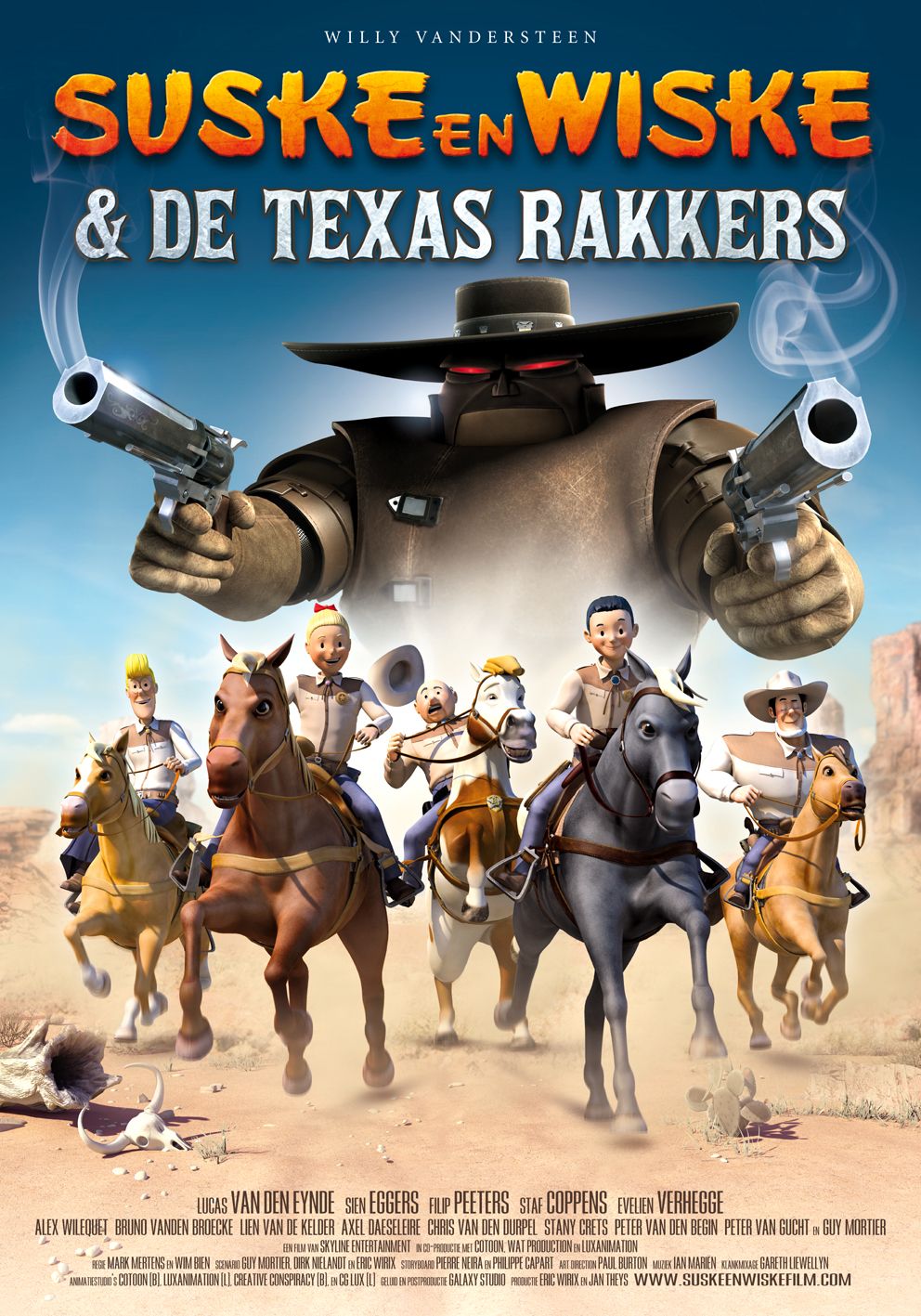 Extra Large Movie Poster Image for Suske en Wiske: De Texas rakkers (#1 of 2)