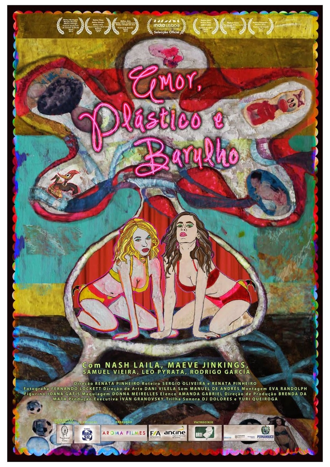 Extra Large Movie Poster Image for Amor, Plástico e Barulho 