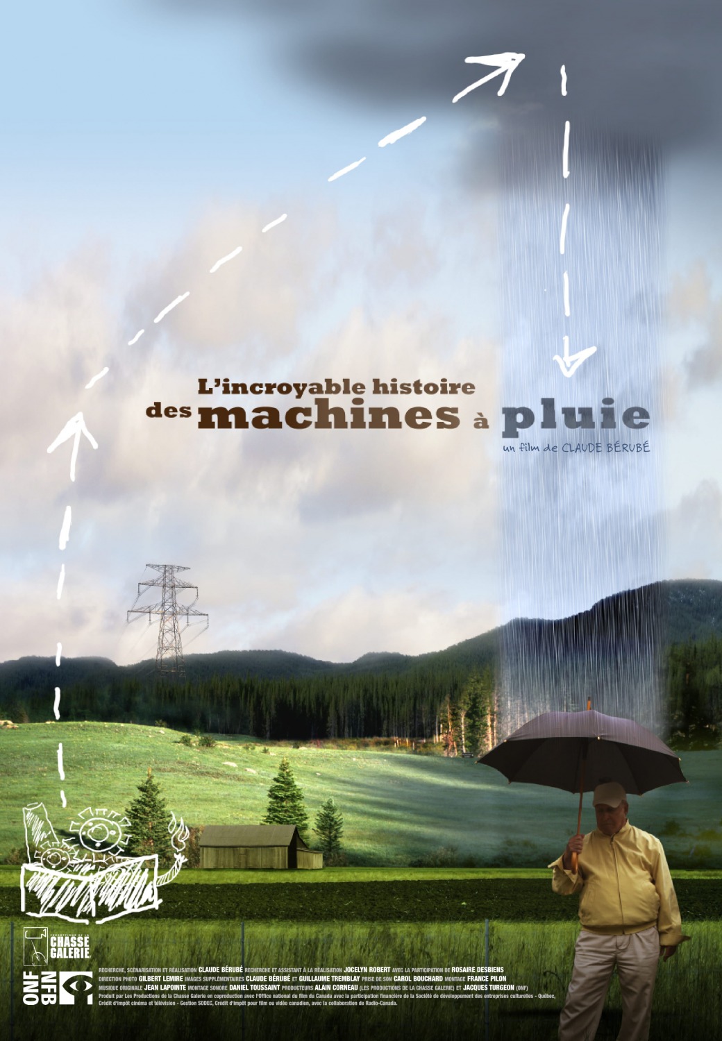 Extra Large Movie Poster Image for L'incroyable histoire des machines à pluie 