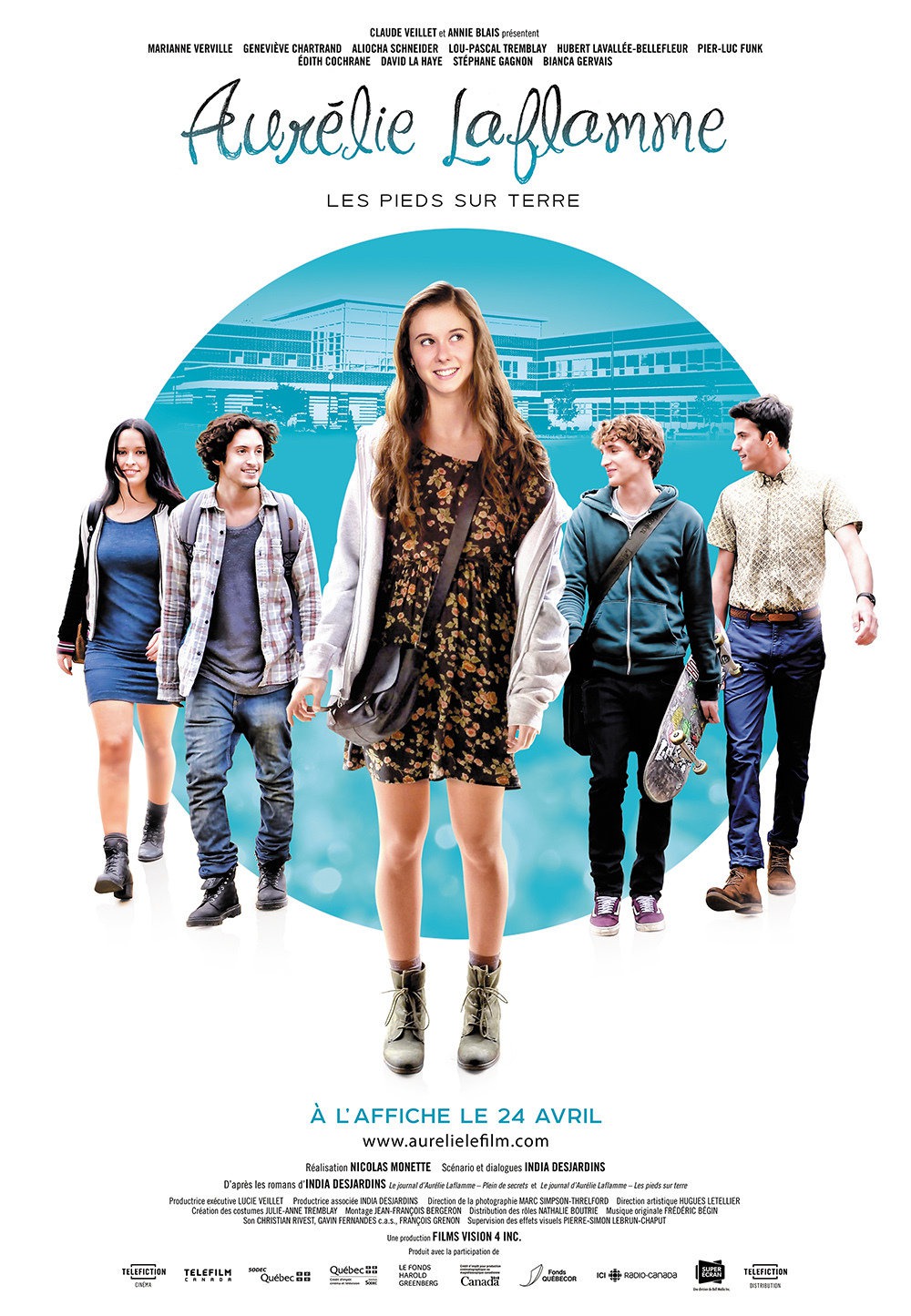 Extra Large Movie Poster Image for Aurélie Laflamme: Les pieds sur terre 