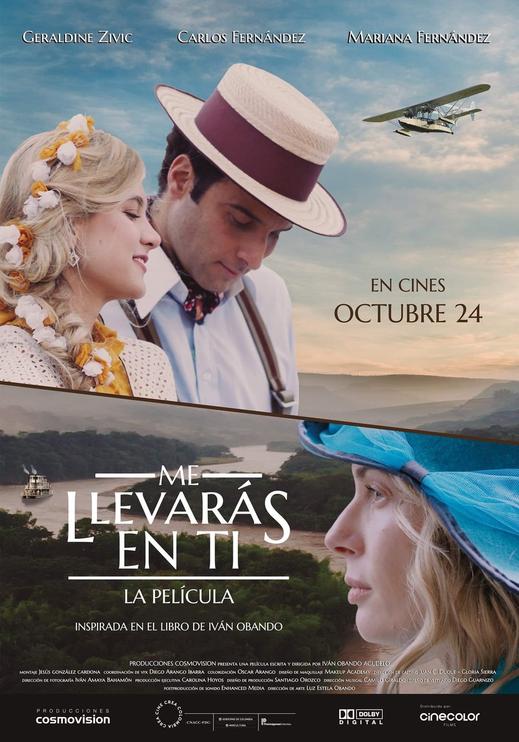 Extra Large Movie Poster Image for Me llevarás en ti 