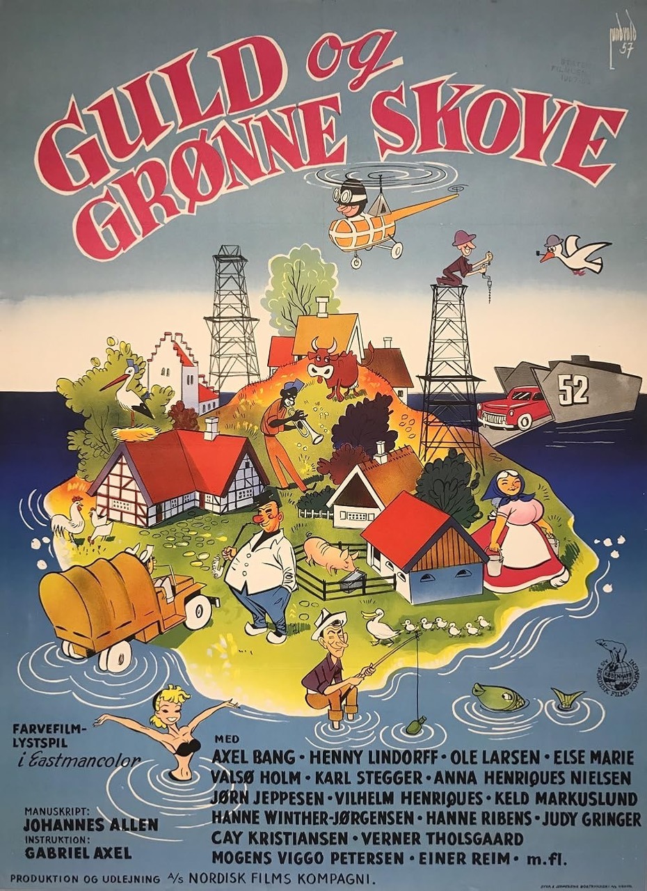 Extra Large Movie Poster Image for Guld og grønne skove 