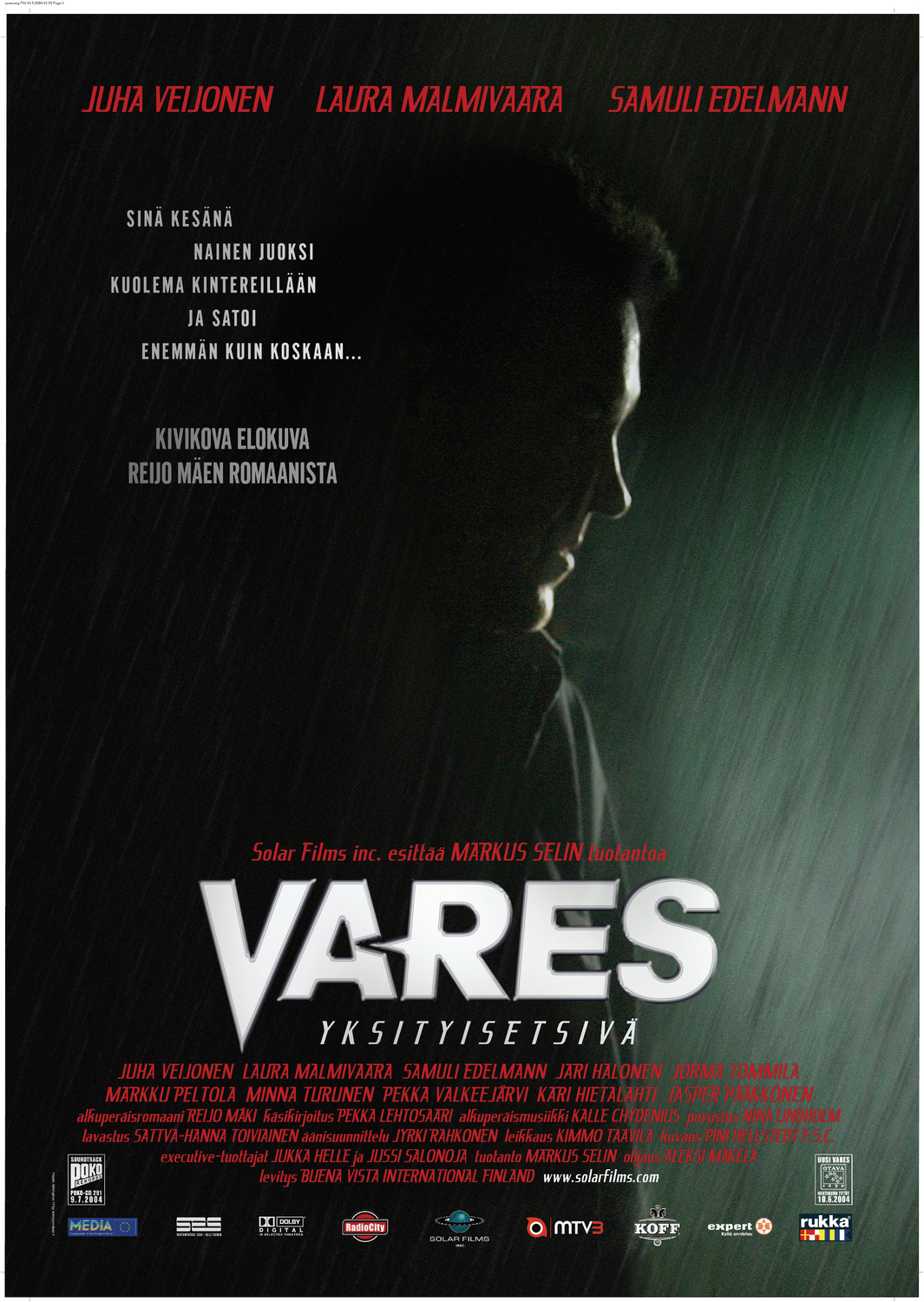 Extra Large Movie Poster Image for Vares - yksityisetsivä 