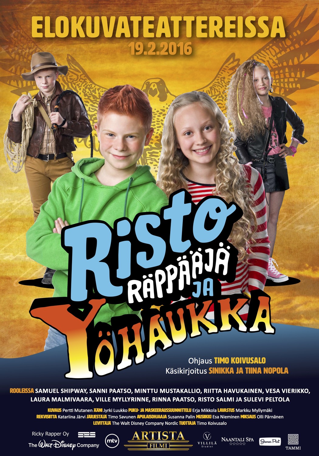 Extra Large Movie Poster Image for Risto Räppääjä ja yöhaukka 