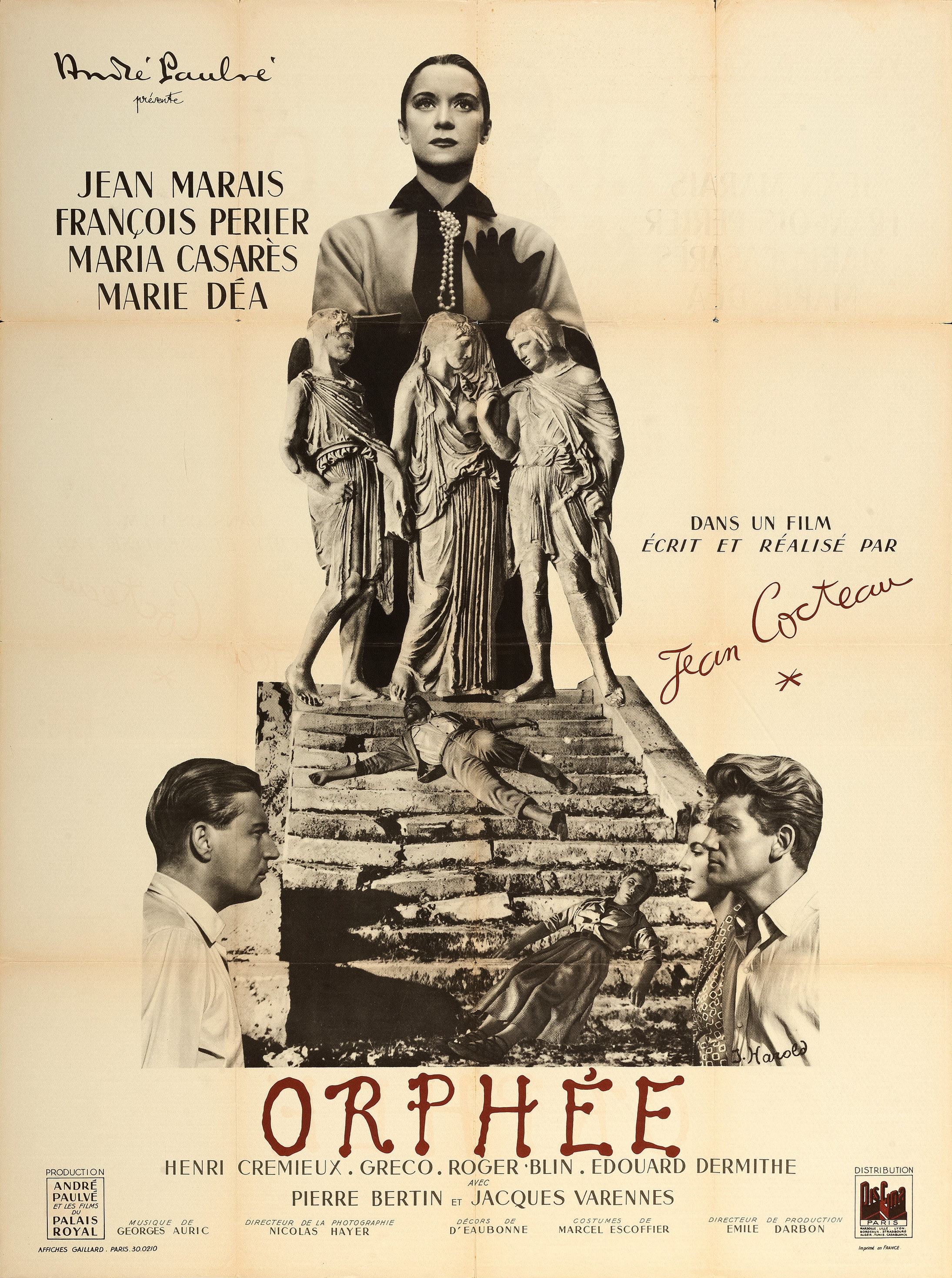 Mega Sized Movie Poster Image for Orphée (#1 of 2)