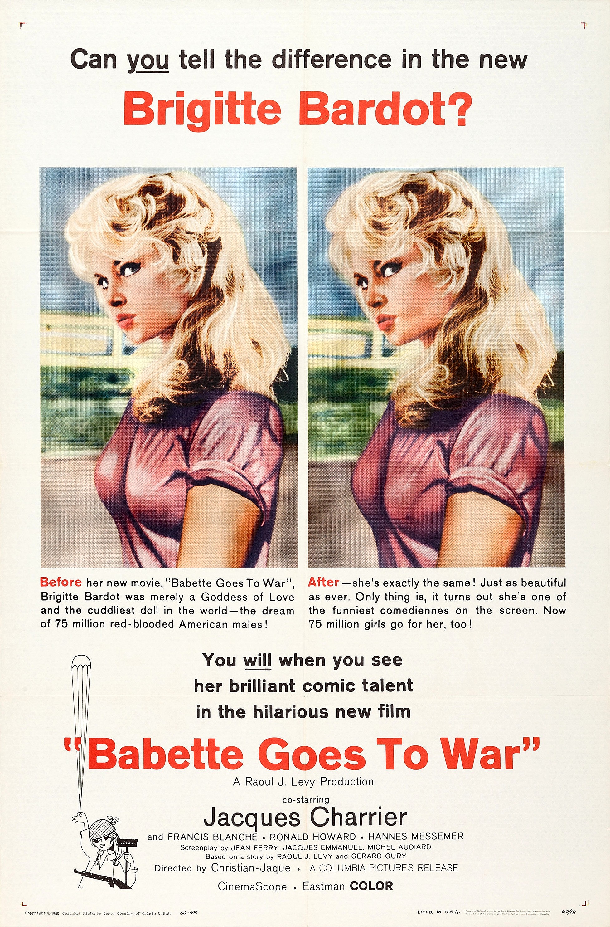 Mega Sized Movie Poster Image for Babette s'en va-t-en guerre 