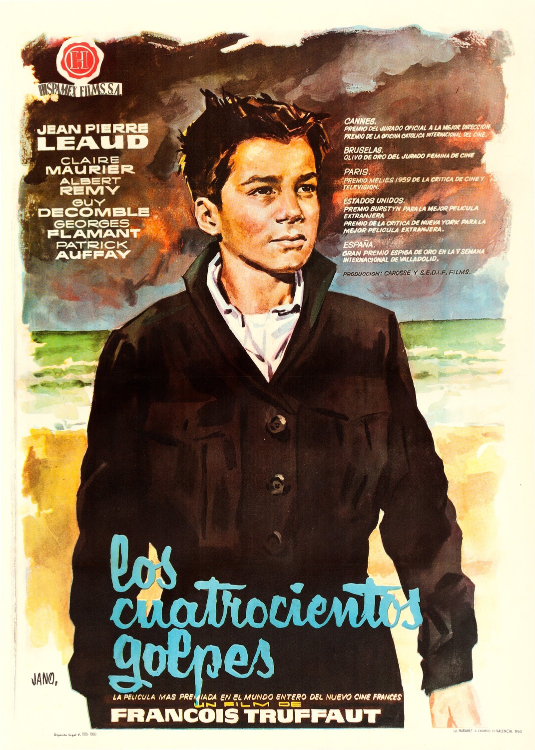 Extra Large Movie Poster Image for Les quatre cents coups (#3 of 7)