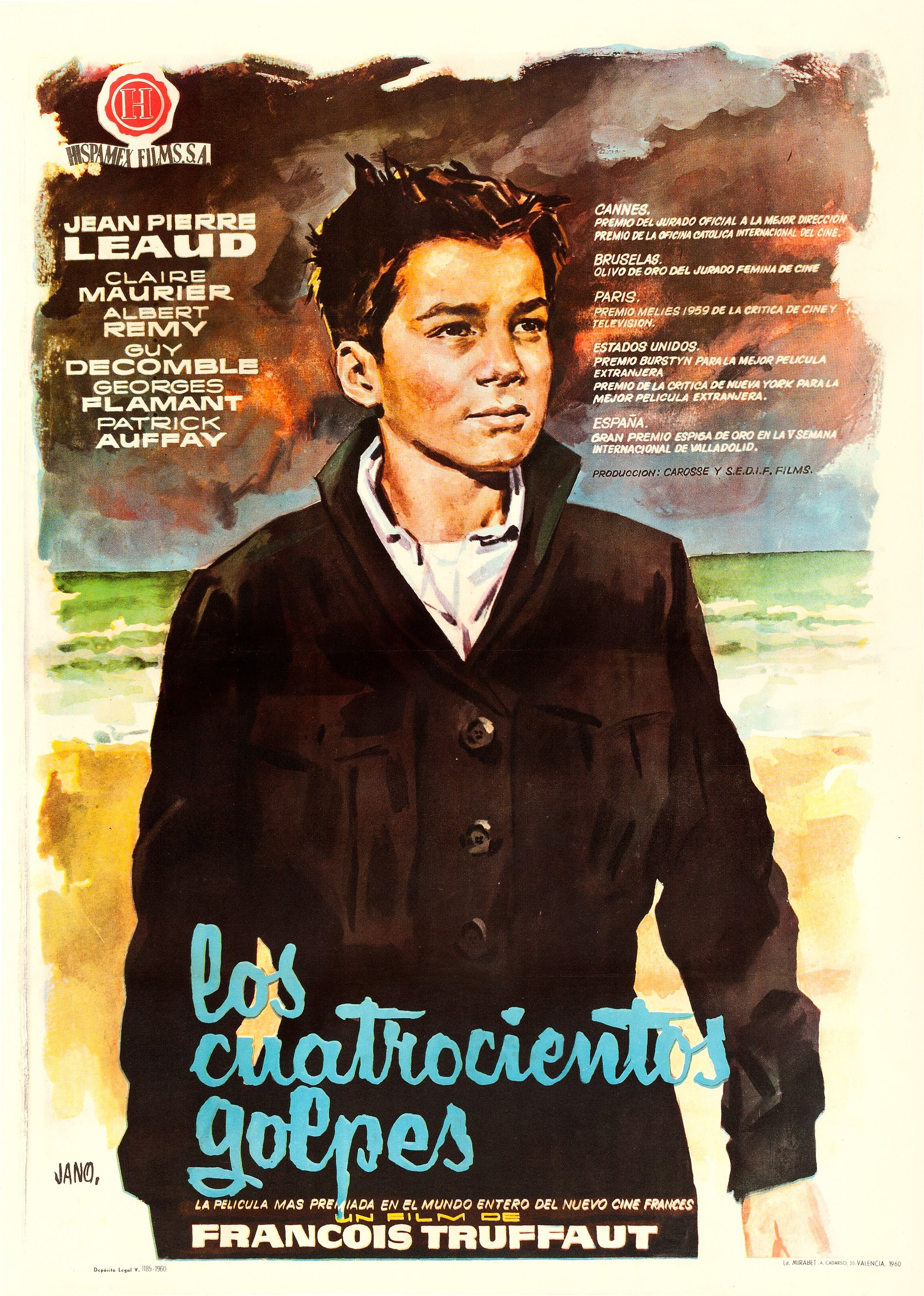 Mega Sized Movie Poster Image for Les quatre cents coups (#3 of 7)