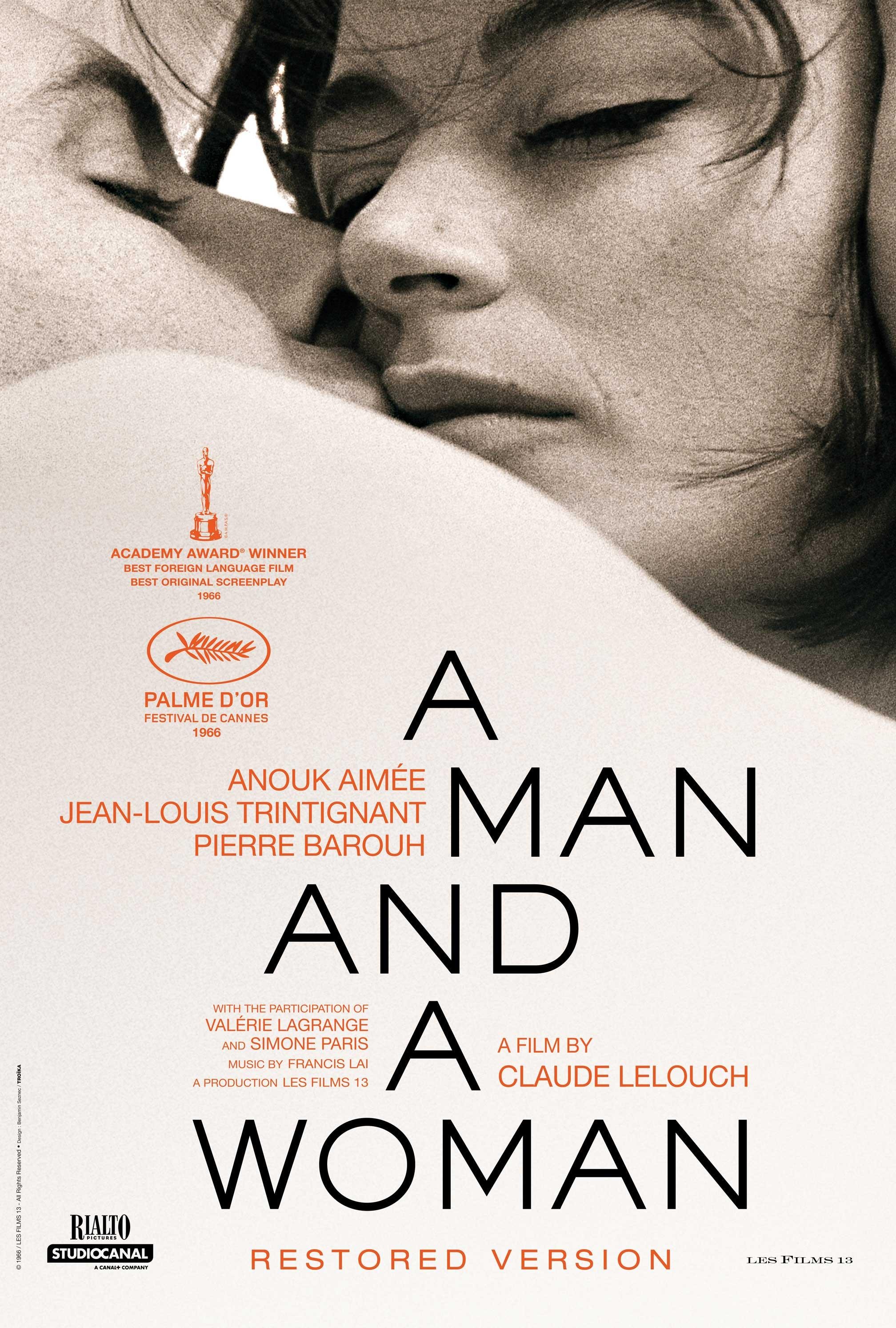 Mega Sized Movie Poster Image for Un homme et une femme (#2 of 2)