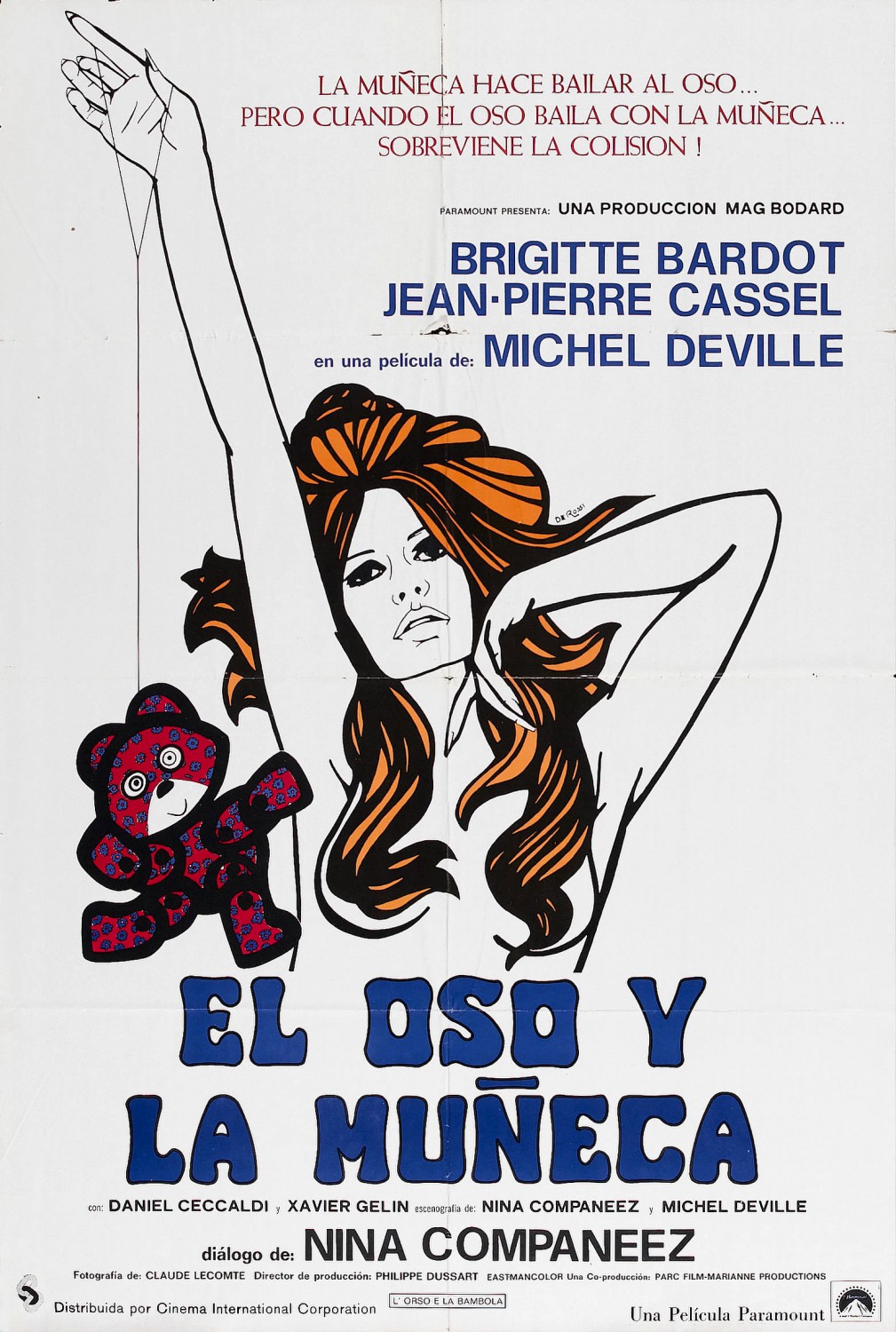 Extra Large Movie Poster Image for L'ours et la poupée (#2 of 2)