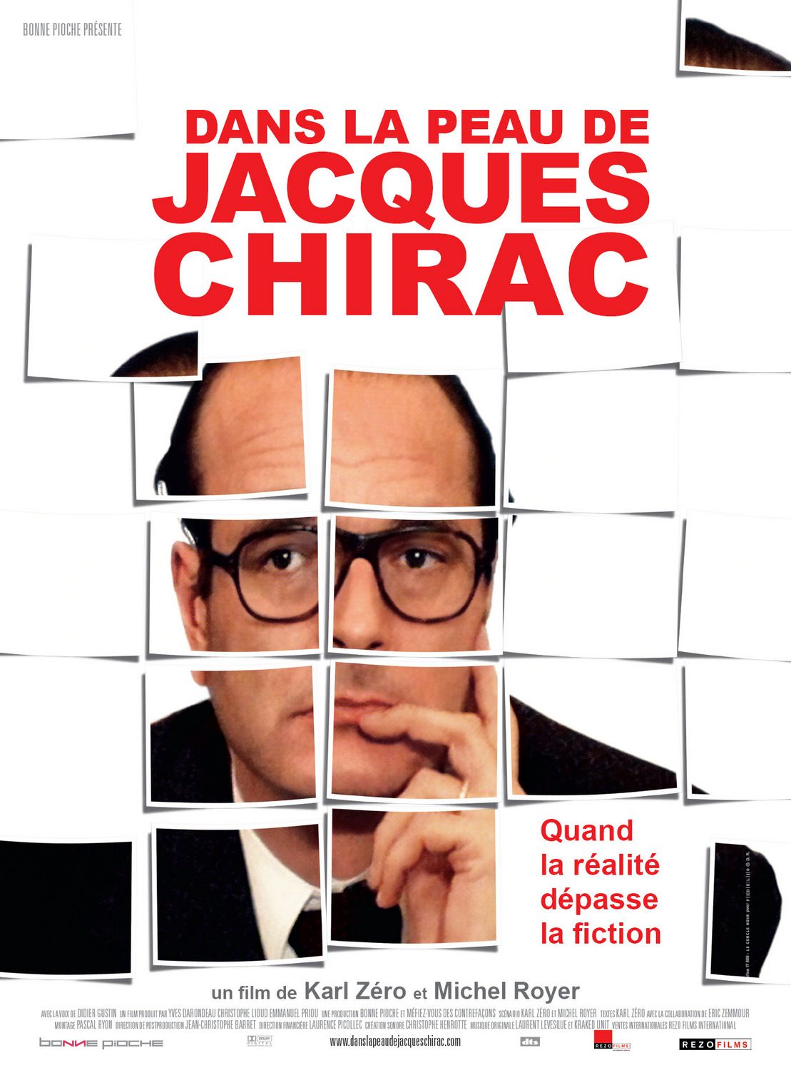 Extra Large Movie Poster Image for Dans la peau de Jacques Chirac 