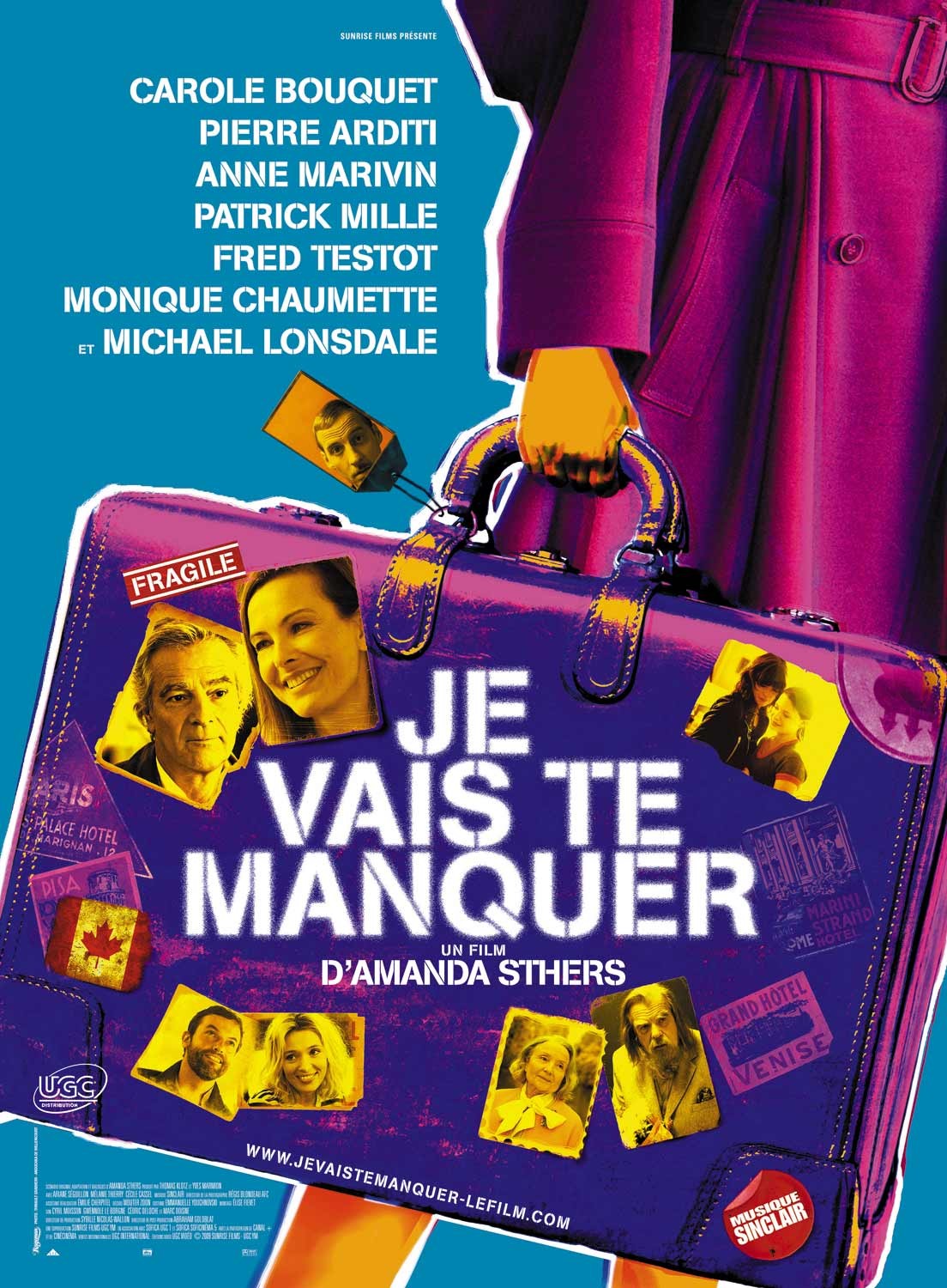 Extra Large Movie Poster Image for Je vais te manquer 