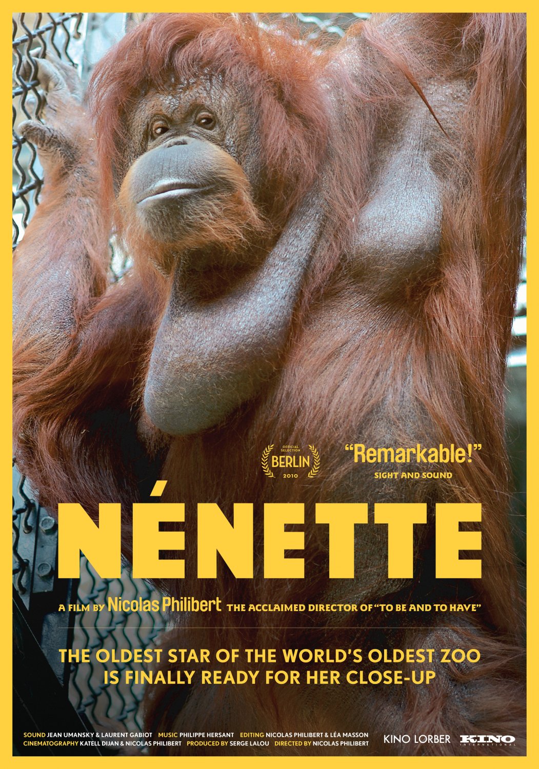 Extra Large Movie Poster Image for Nénette (#1 of 2)