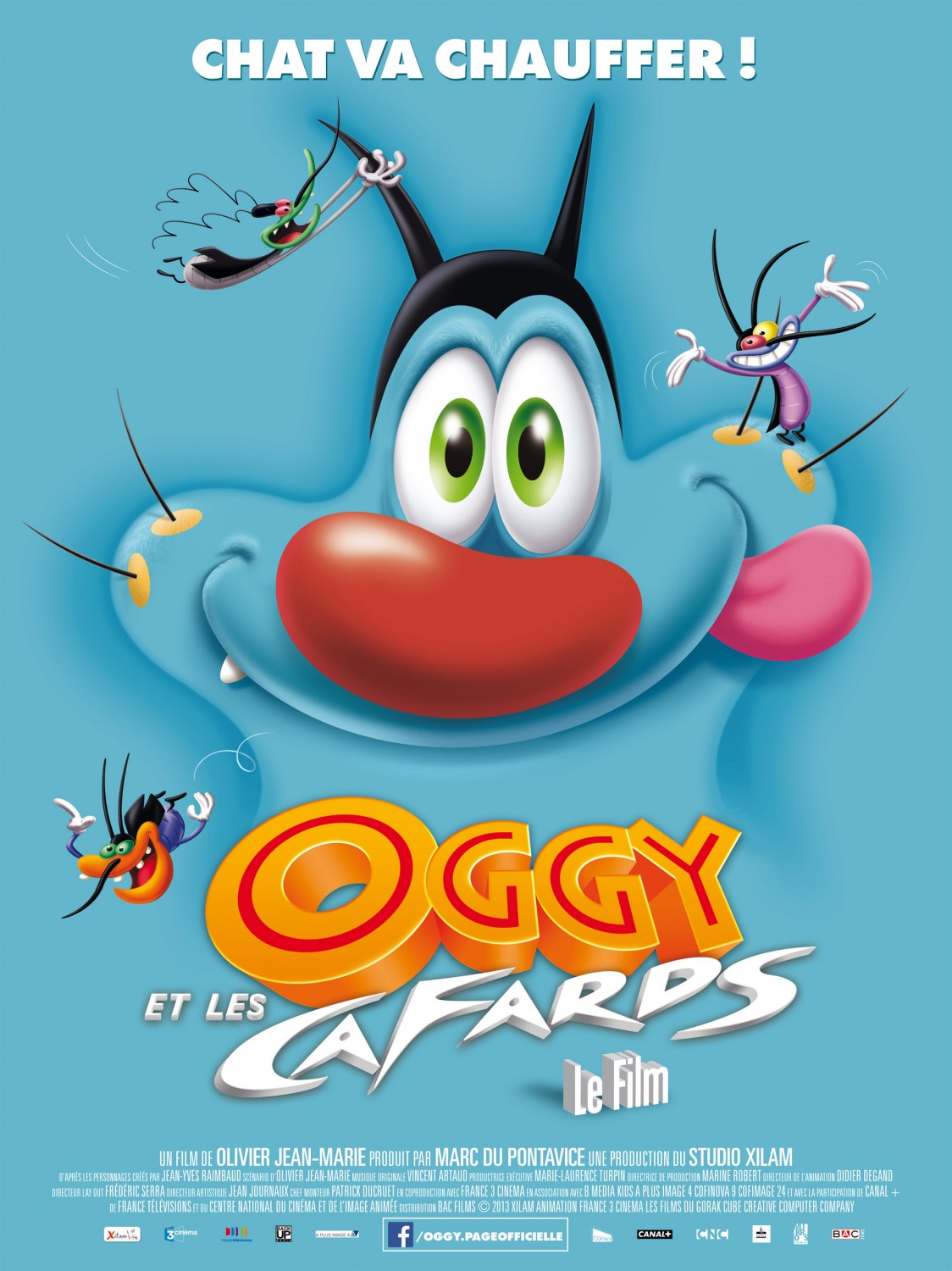 Extra Large Movie Poster Image for Oggy et les cafards 