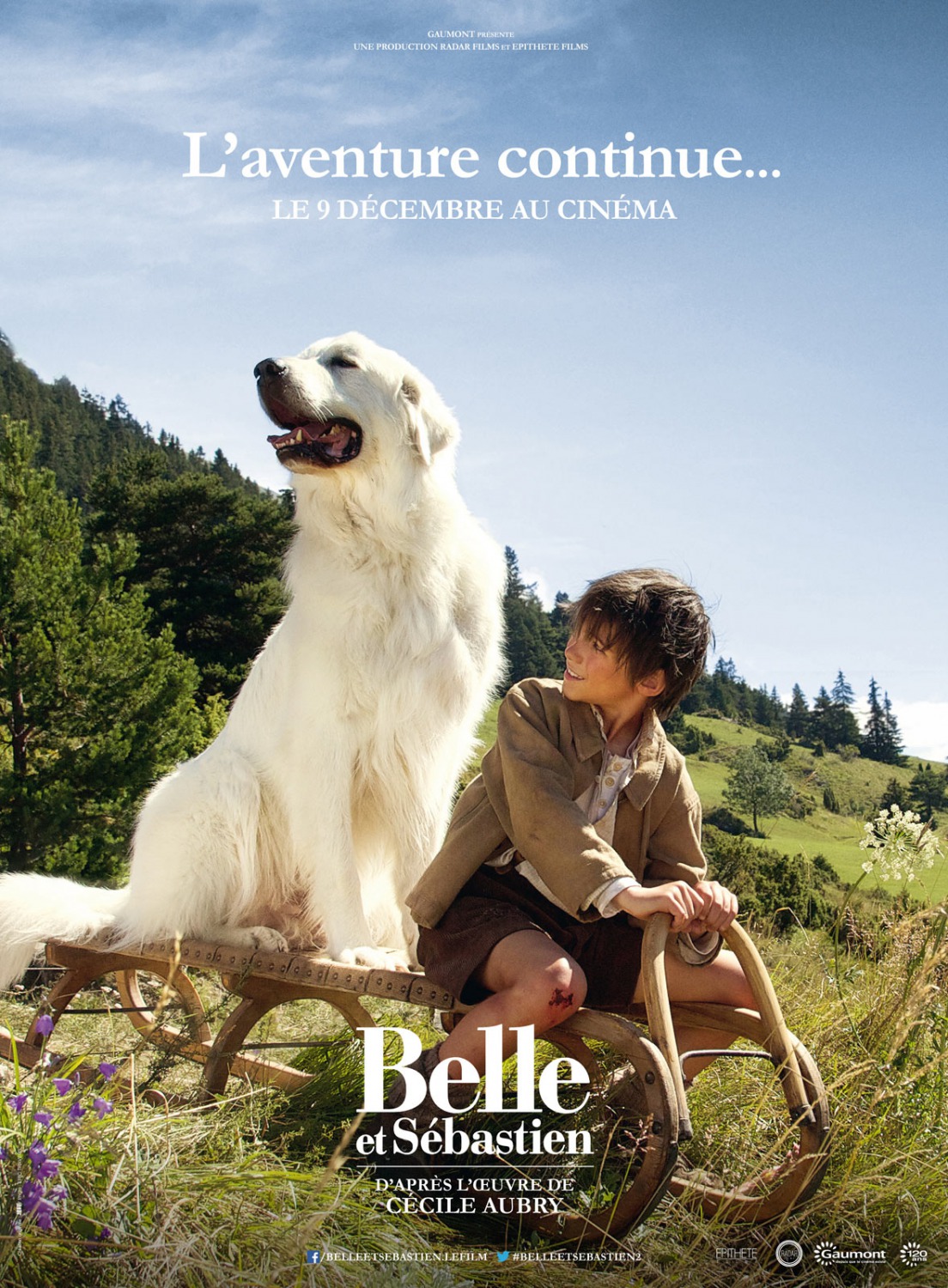 Extra Large Movie Poster Image for Belle et Sébastien, l'aventure continue (#1 of 3)